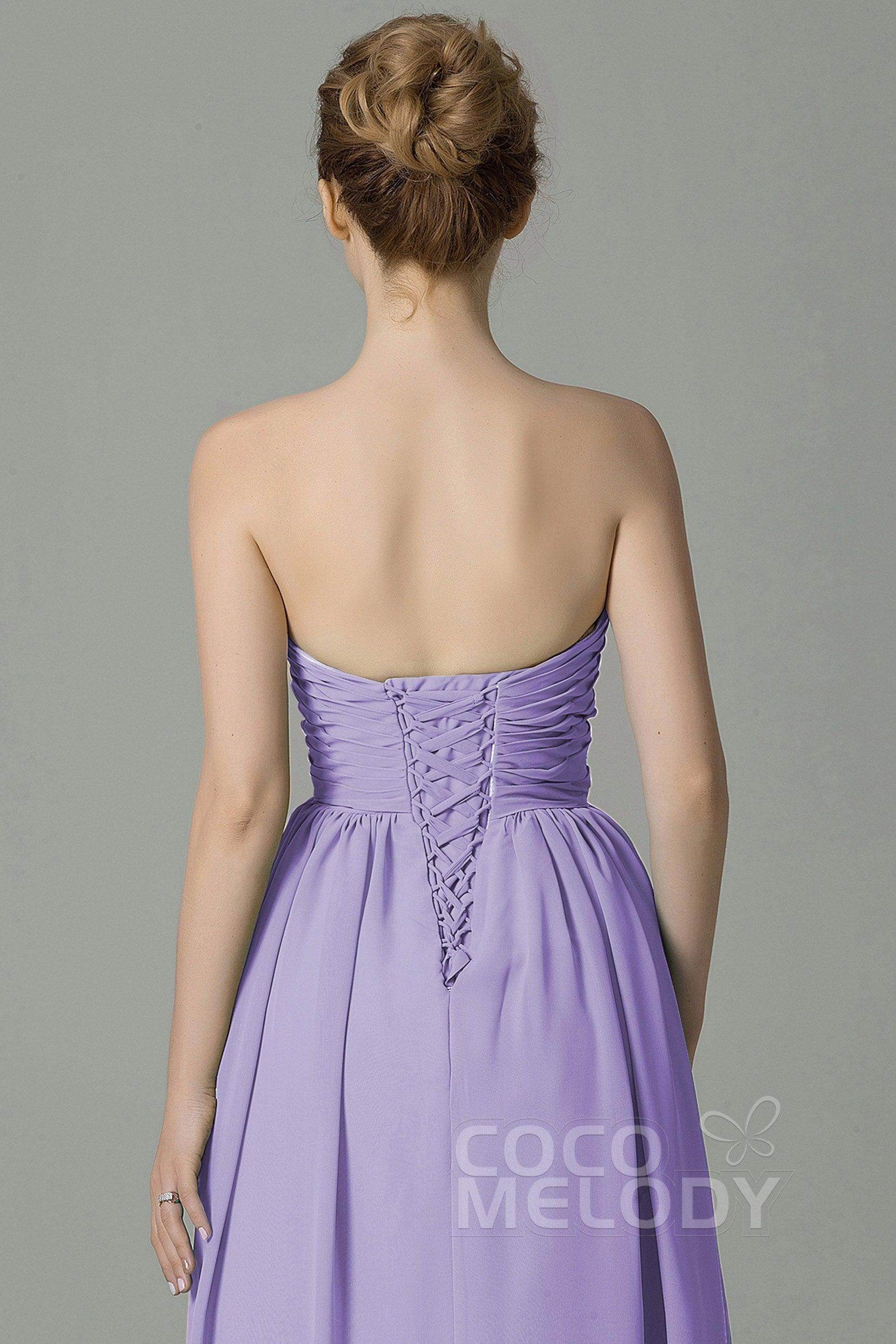 Sheath Floor Length Chiffon Bridesmaid Dress COZF1500C