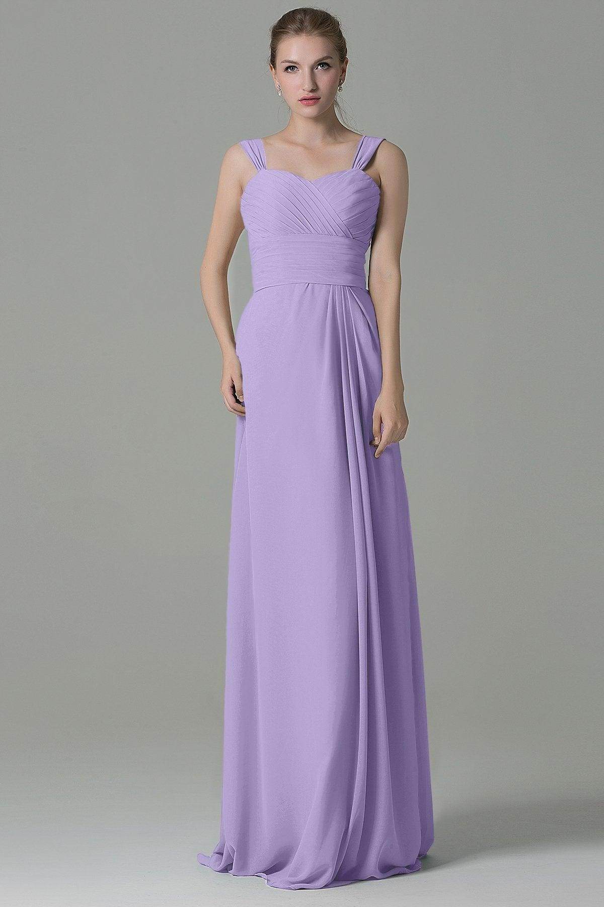 Sheath Floor Length Chiffon Bridesmaid Dress COZF1500D