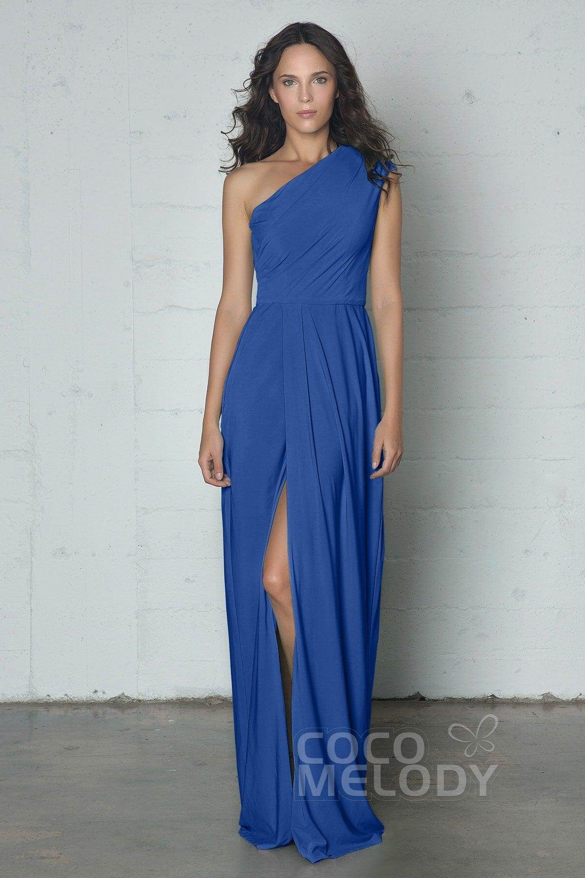 Sheath-Column Floor Length Knitted Fabric Dress COZF17010