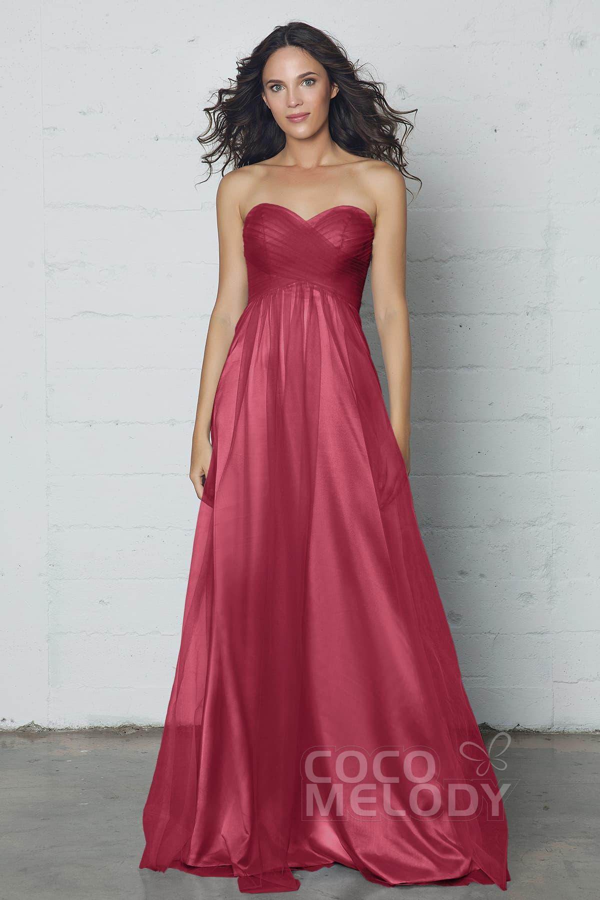 Sheath-Column Floor Length Tulle Dress COZF17016
