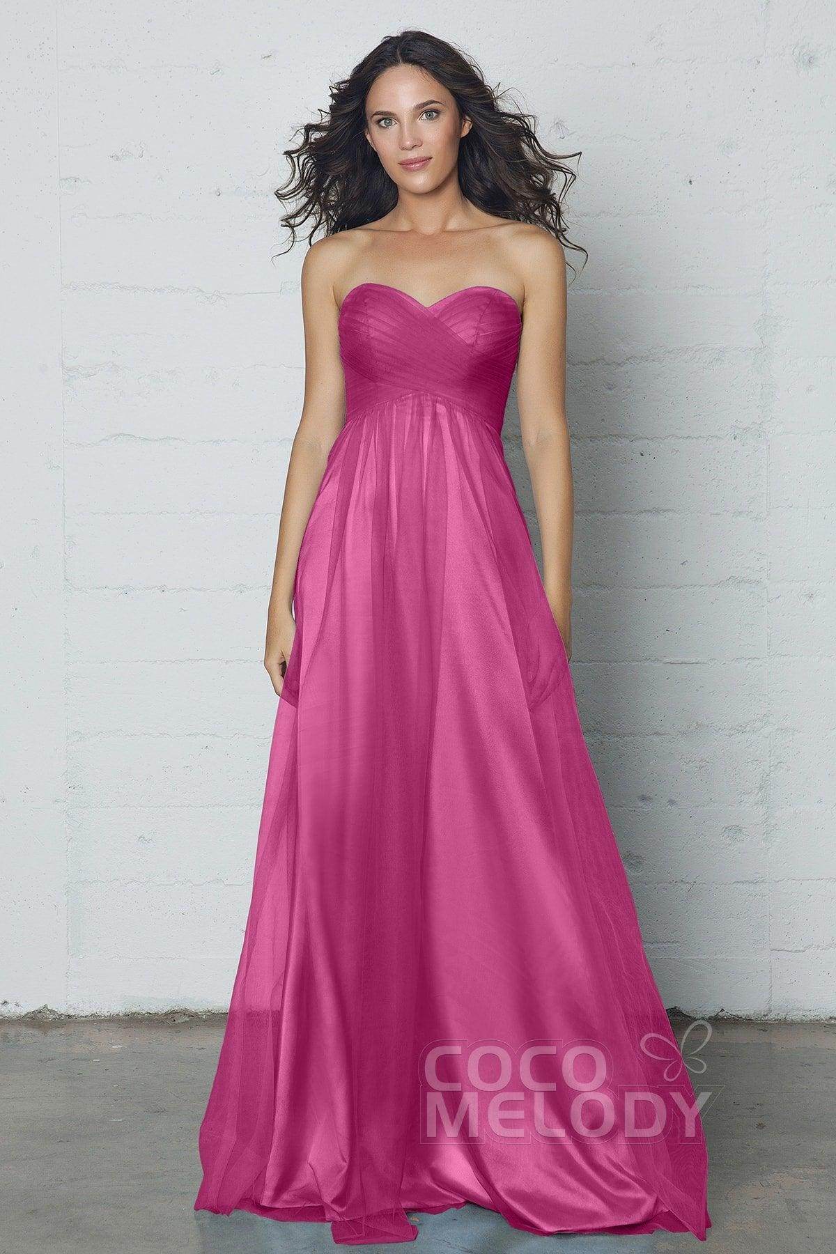 Sheath-Column Floor Length Tulle Dress COZF17016