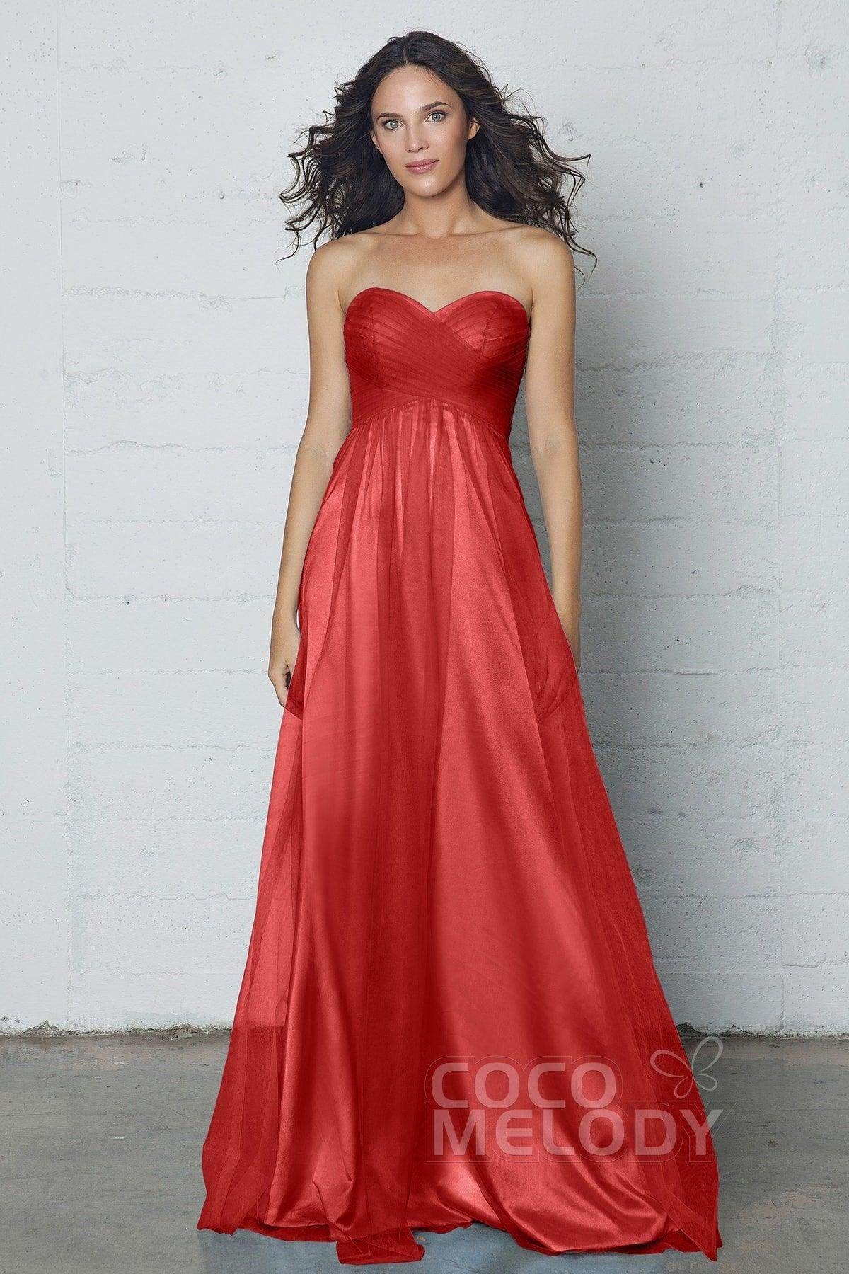 Sheath-Column Floor Length Tulle Dress COZF17016
