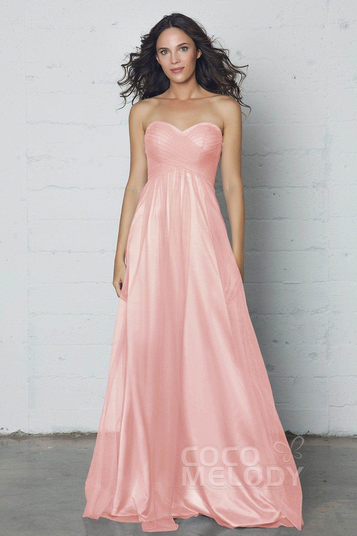 Sheath-Column Floor Length Tulle Dress COZF17016