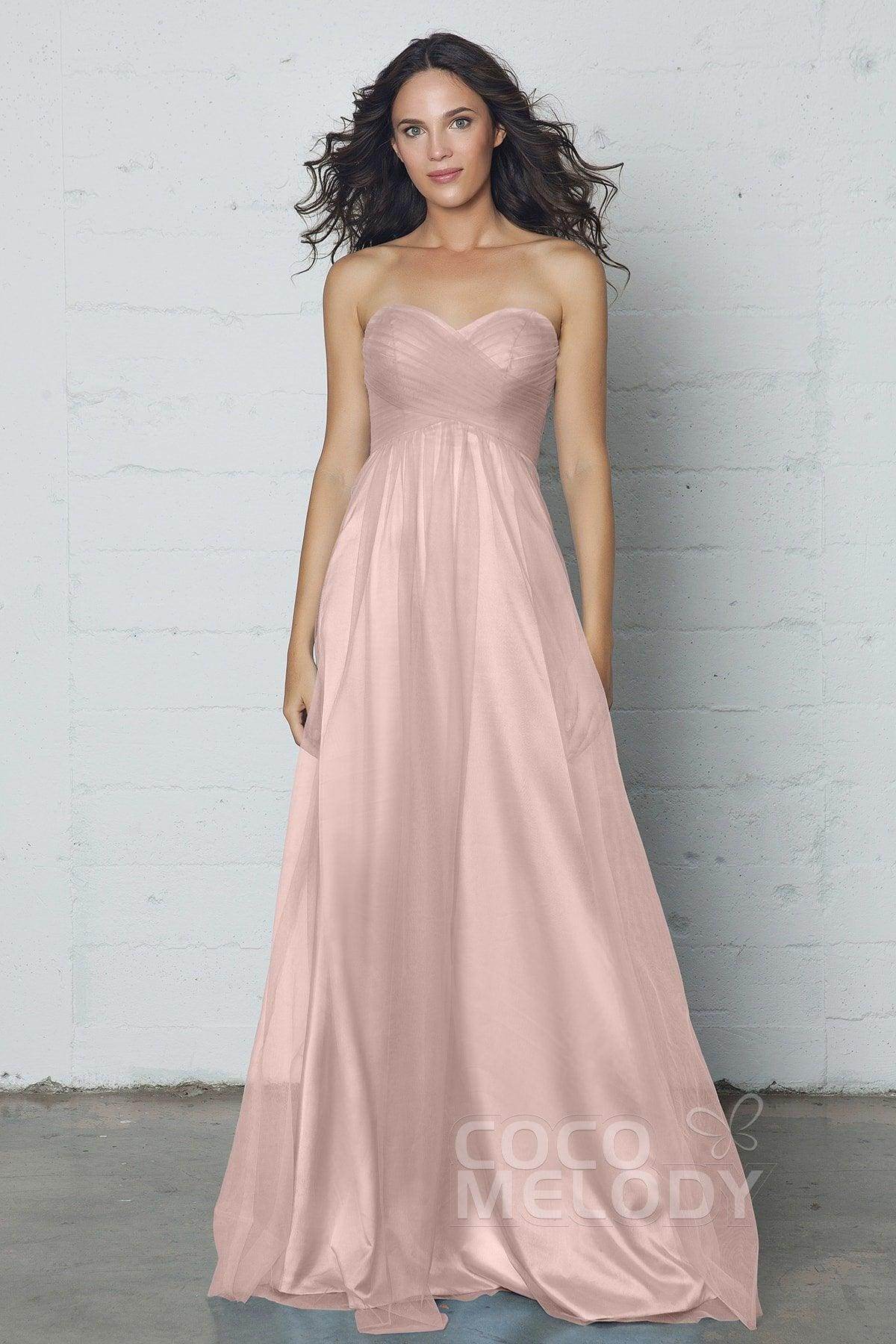 Sheath-Column Floor Length Tulle Dress COZF17016
