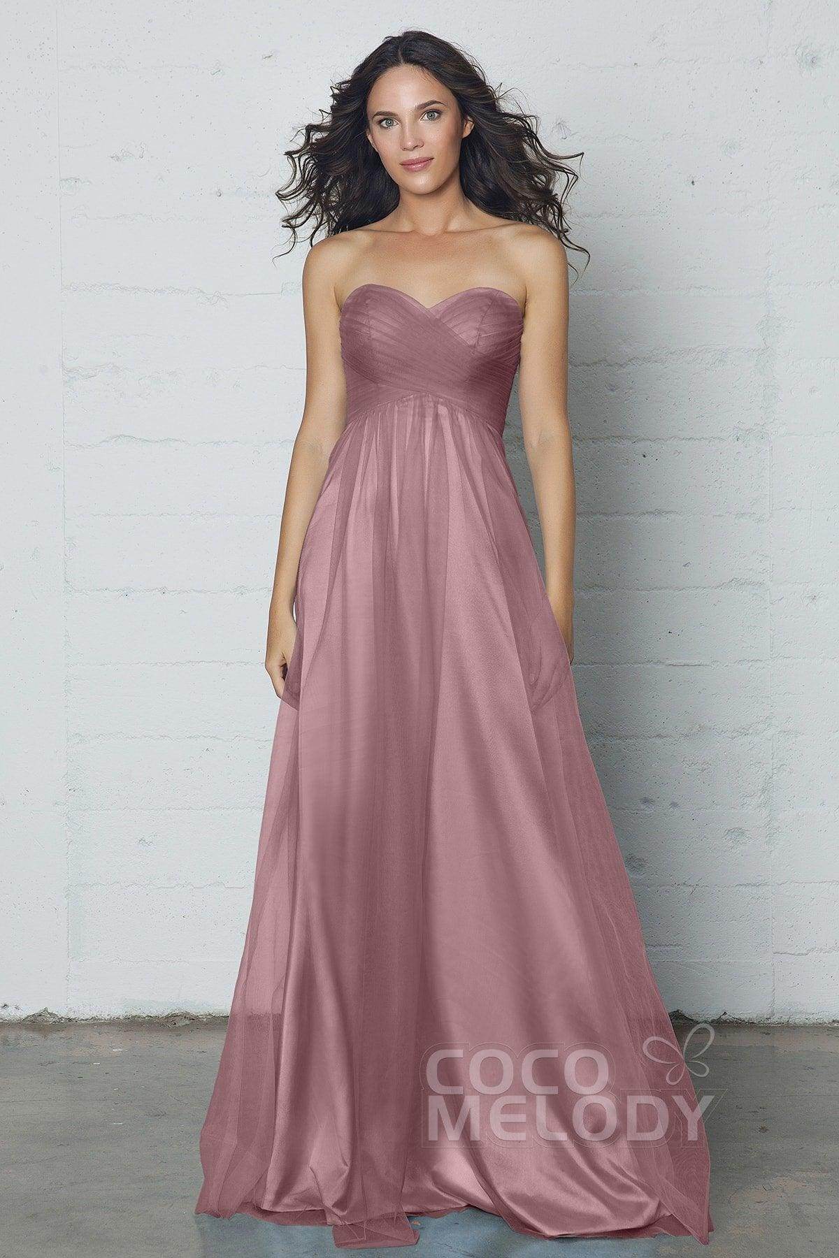 Sheath-Column Floor Length Tulle Dress COZF17016