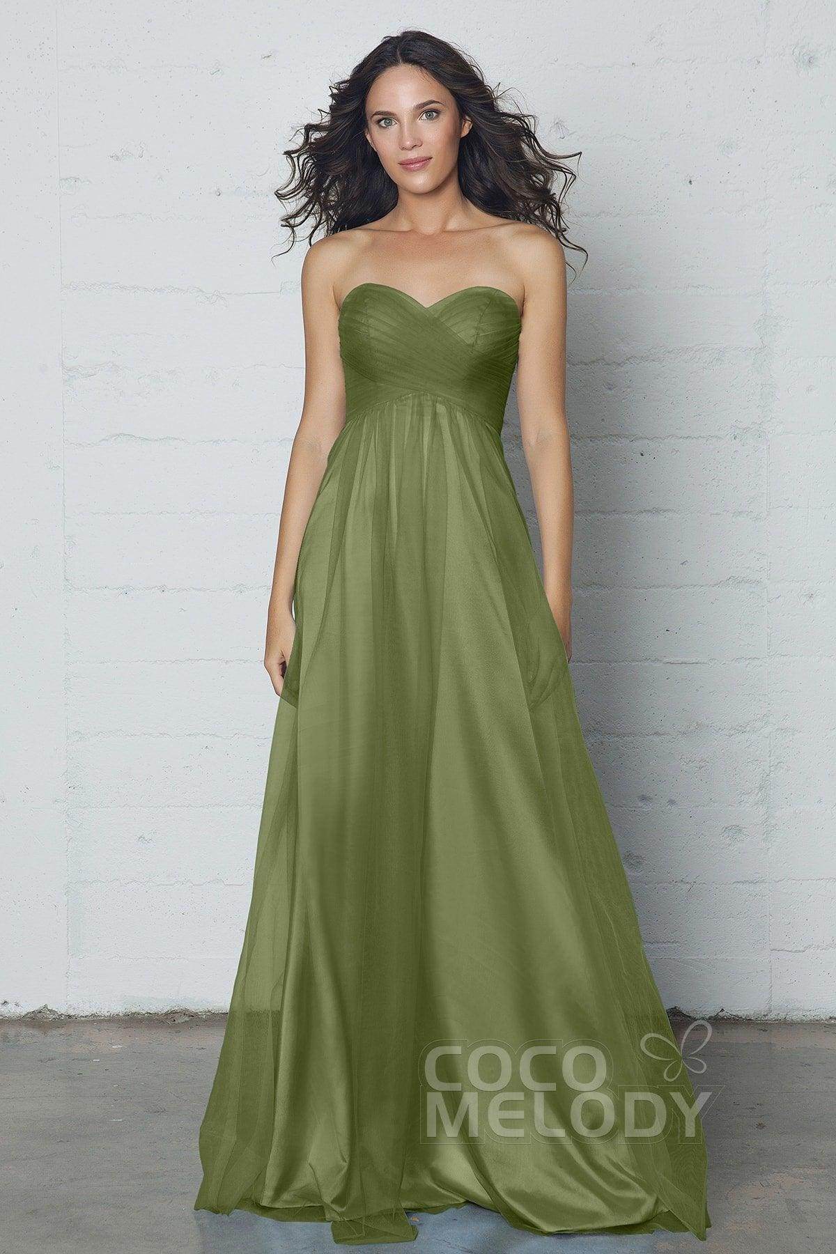 Sheath-Column Floor Length Tulle Dress COZF17016