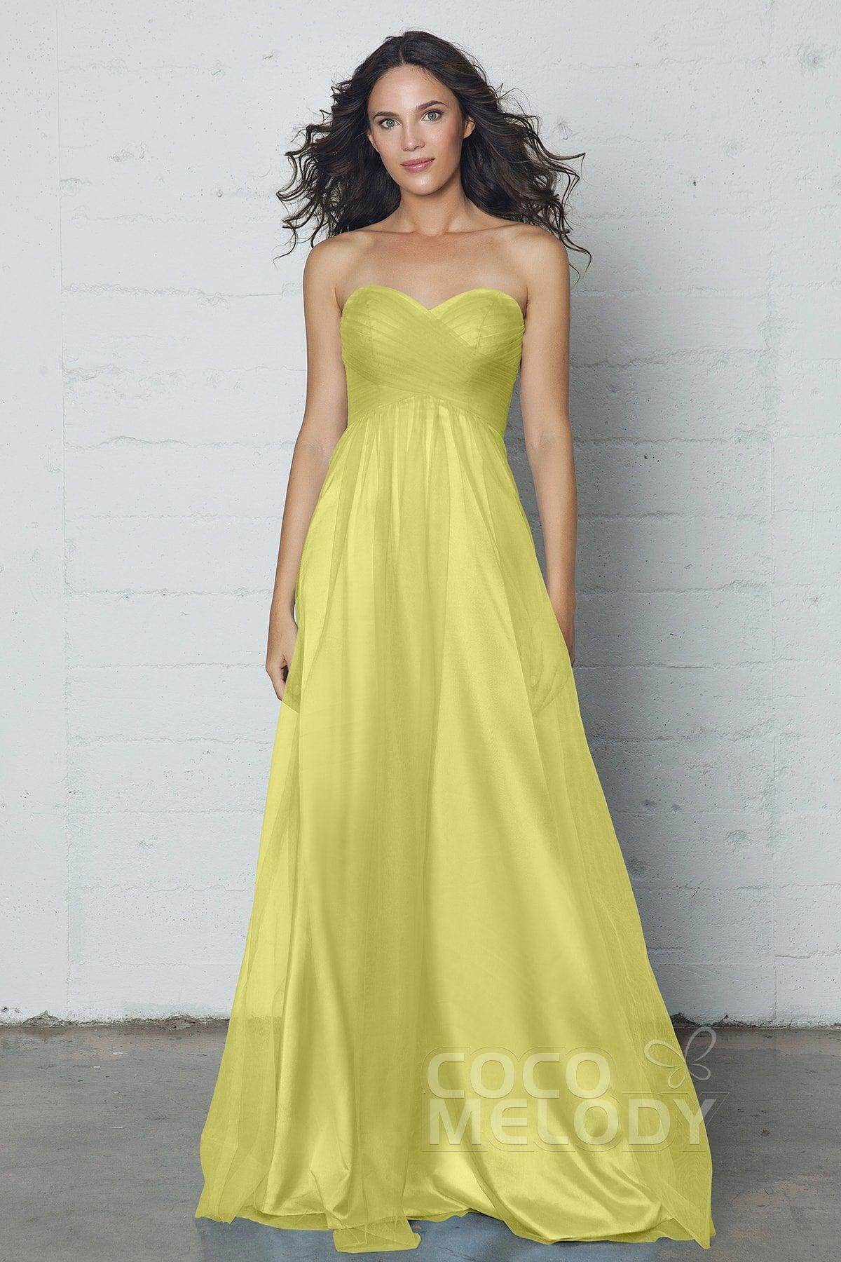 Sheath-Column Floor Length Tulle Dress COZF17016