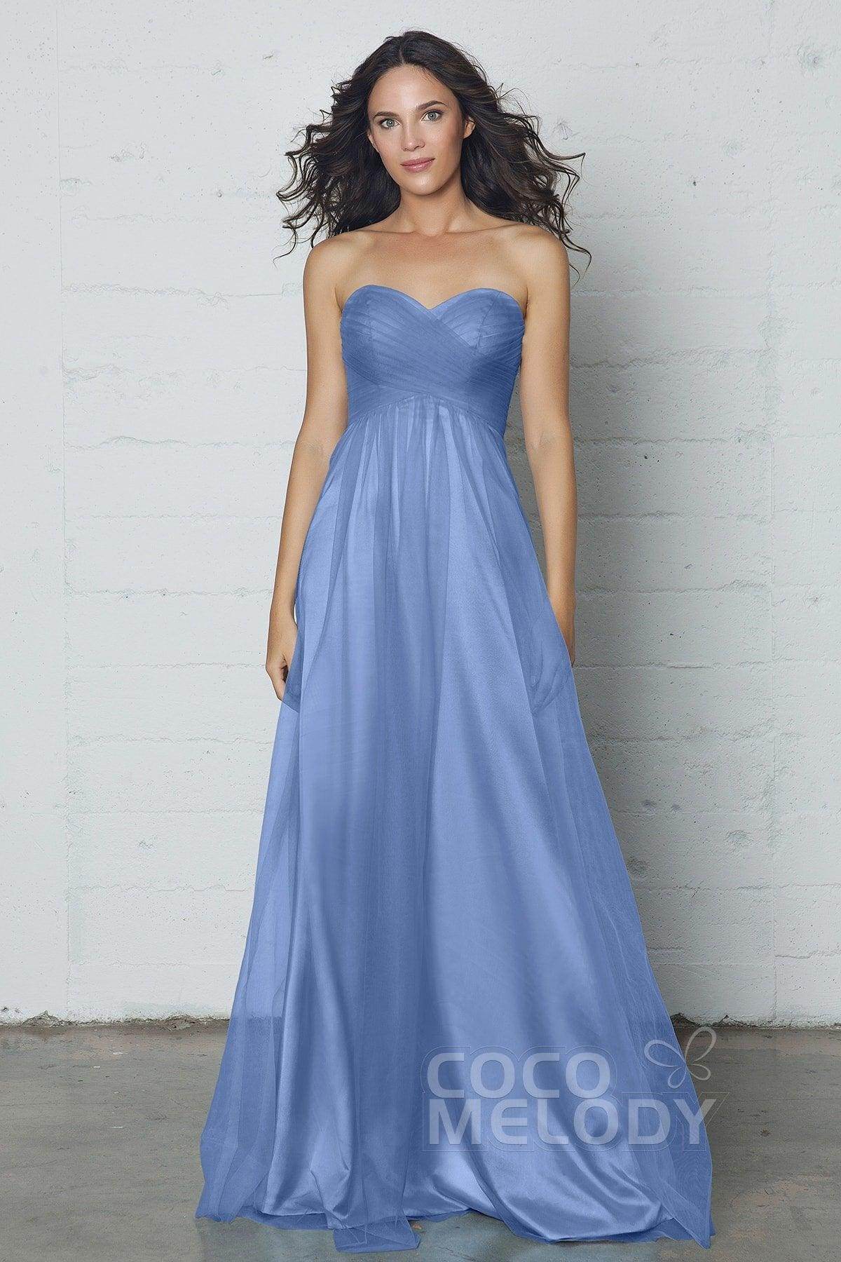 Sheath-Column Floor Length Tulle Dress COZF17016