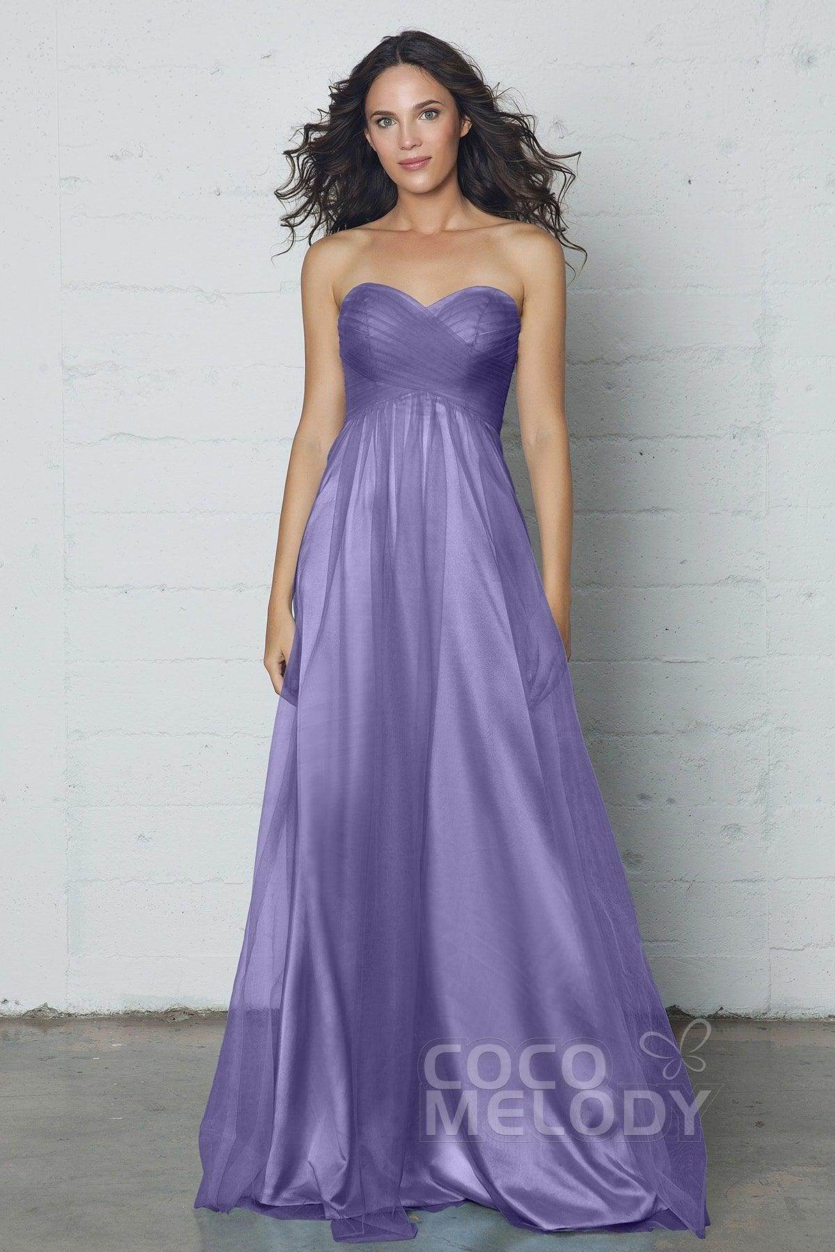 Sheath-Column Floor Length Tulle Dress COZF17016