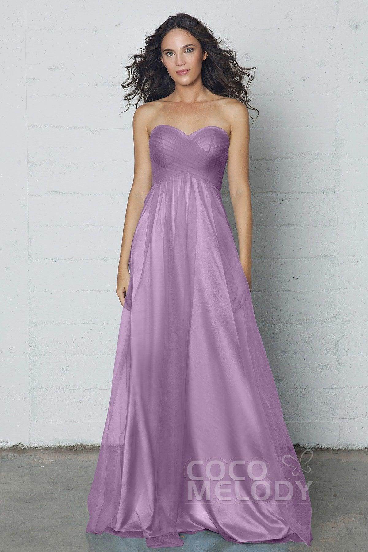 Sheath-Column Floor Length Tulle Dress COZF17016