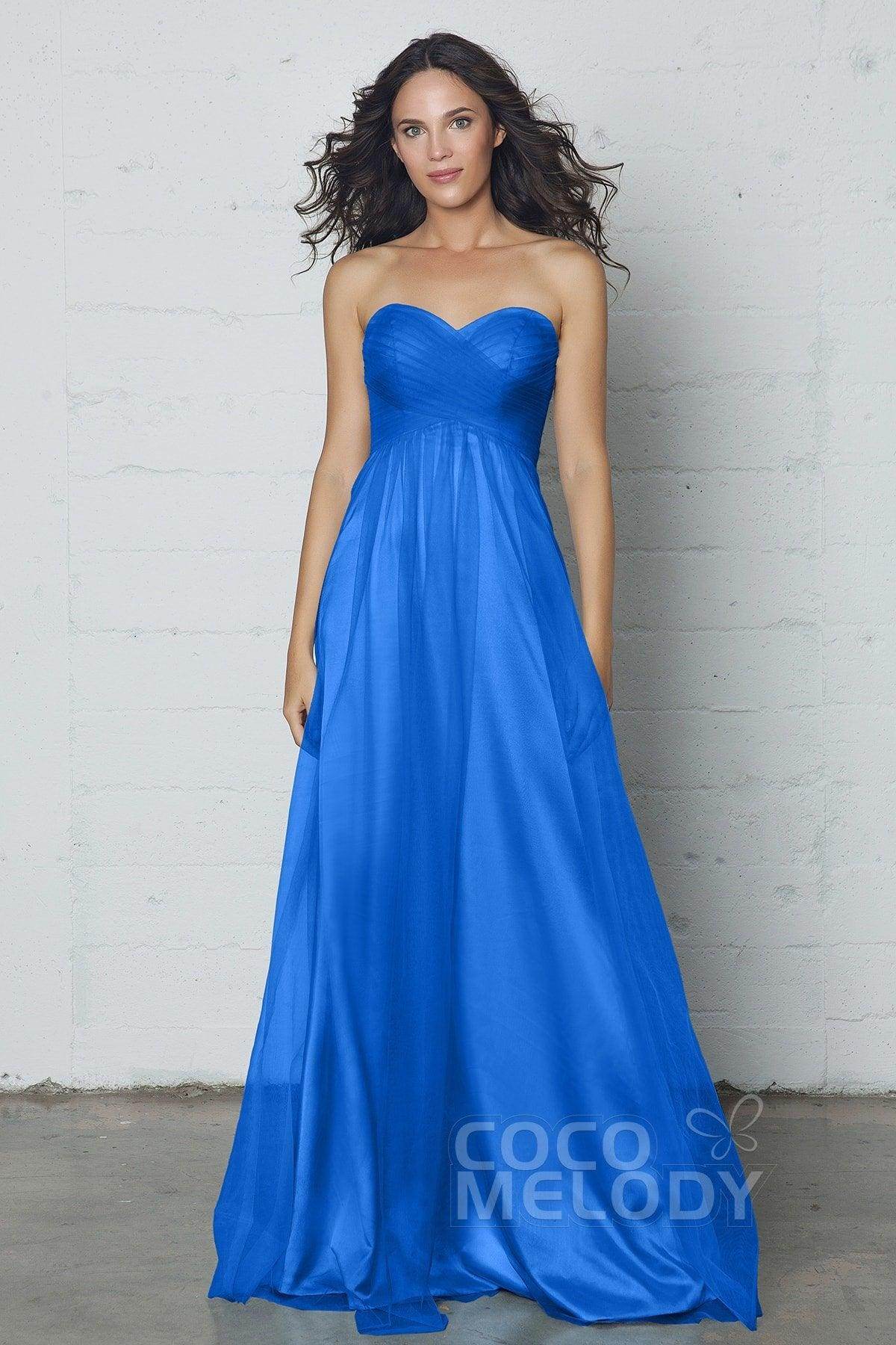 Sheath-Column Floor Length Tulle Dress COZF17016
