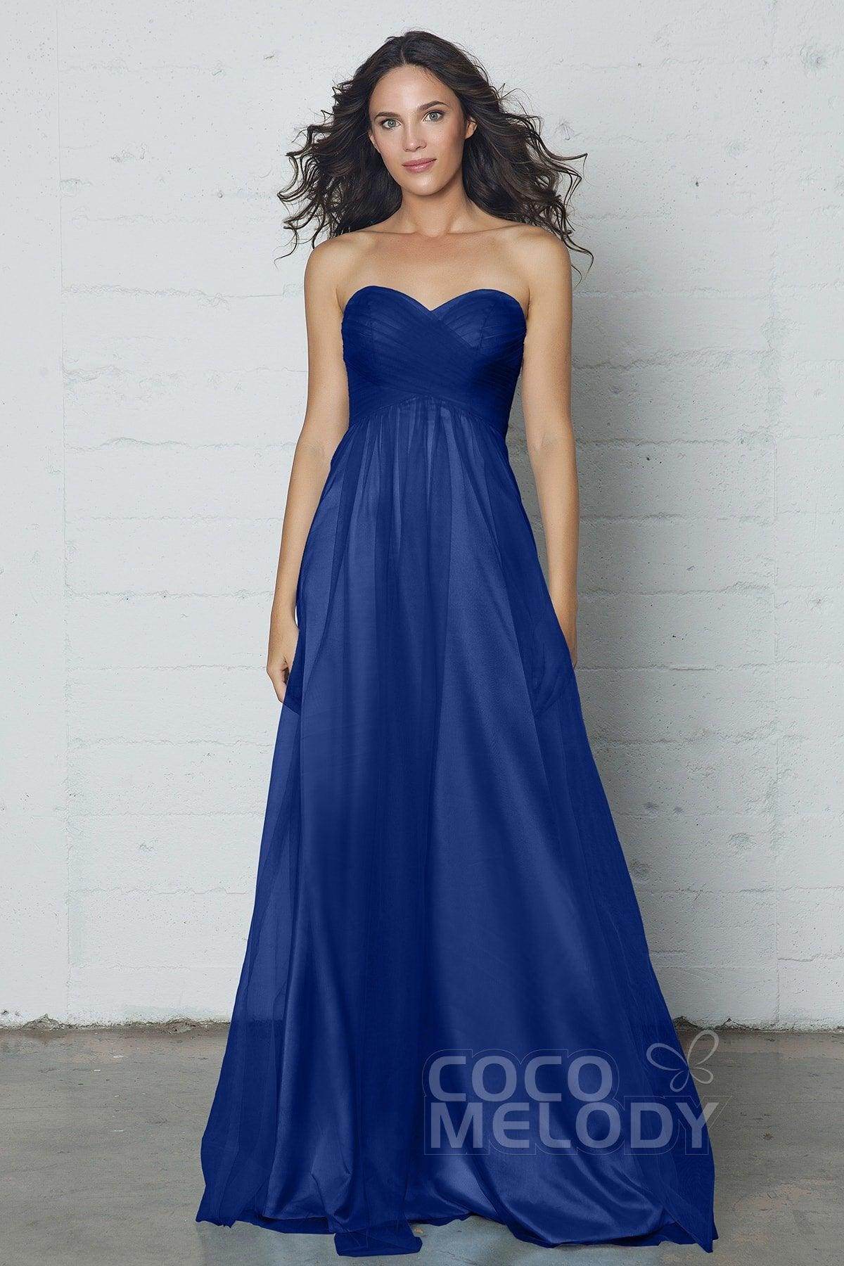 Sheath-Column Floor Length Tulle Dress COZF17016