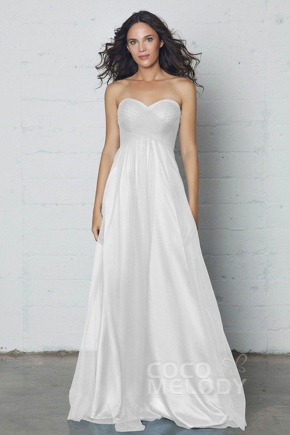 Sheath-Column Floor Length Tulle Dress COZF17016