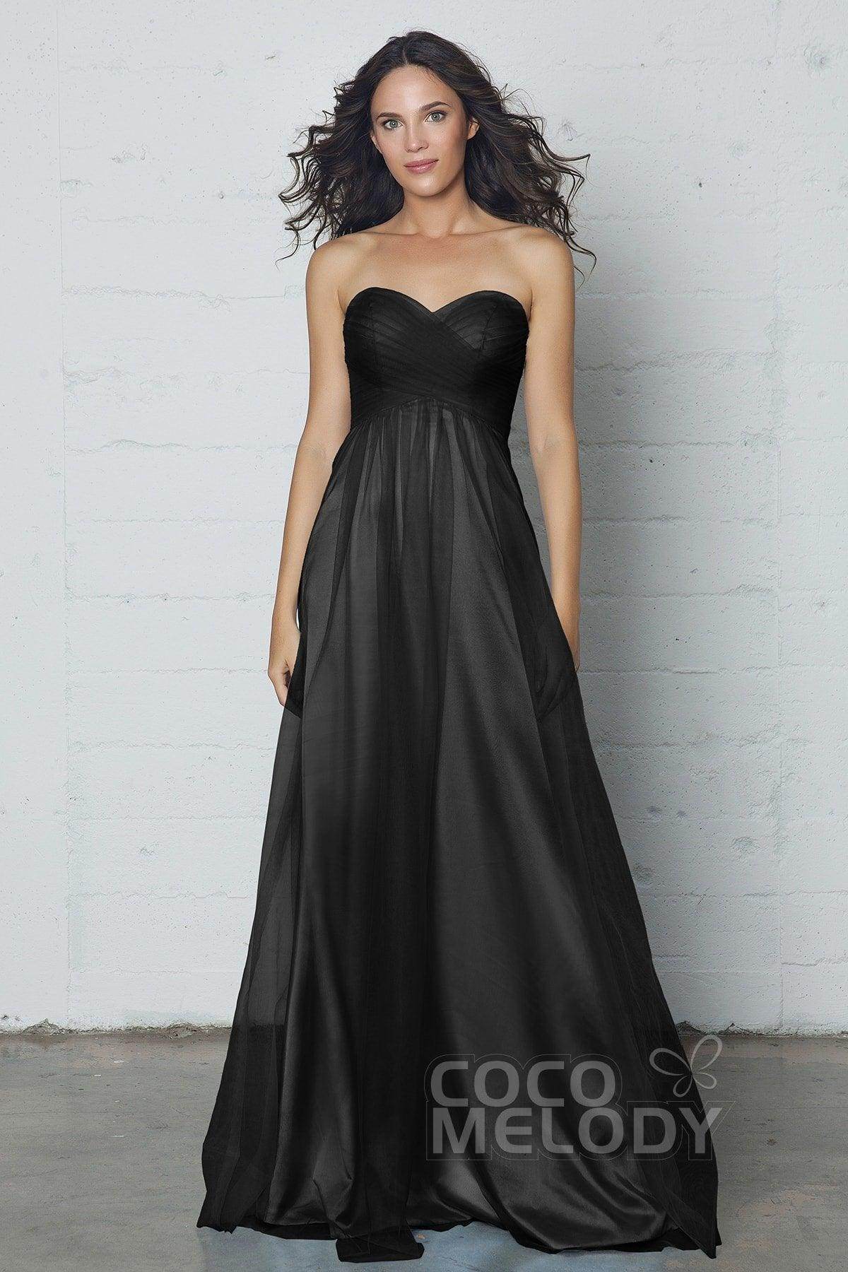Sheath-Column Floor Length Tulle Dress COZF17016