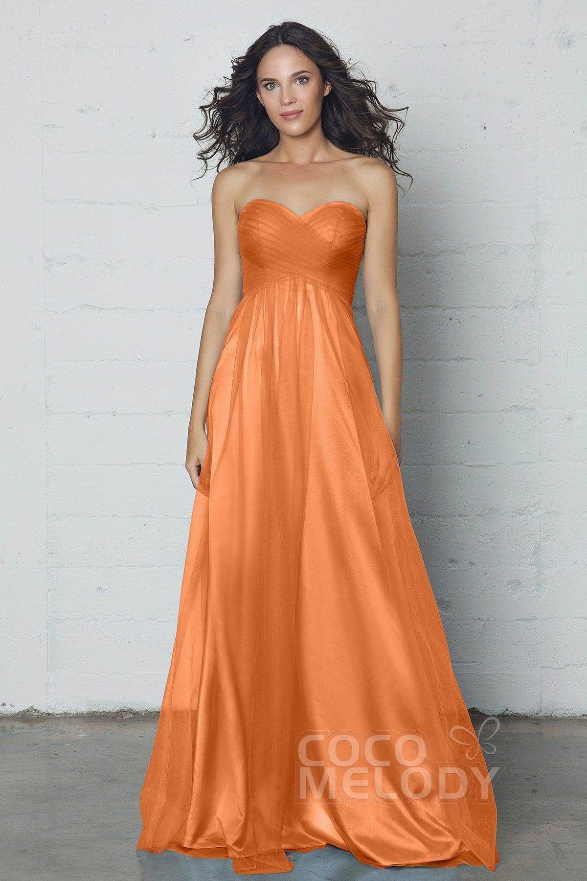 Sheath-Column Floor Length Tulle Dress COZF17016