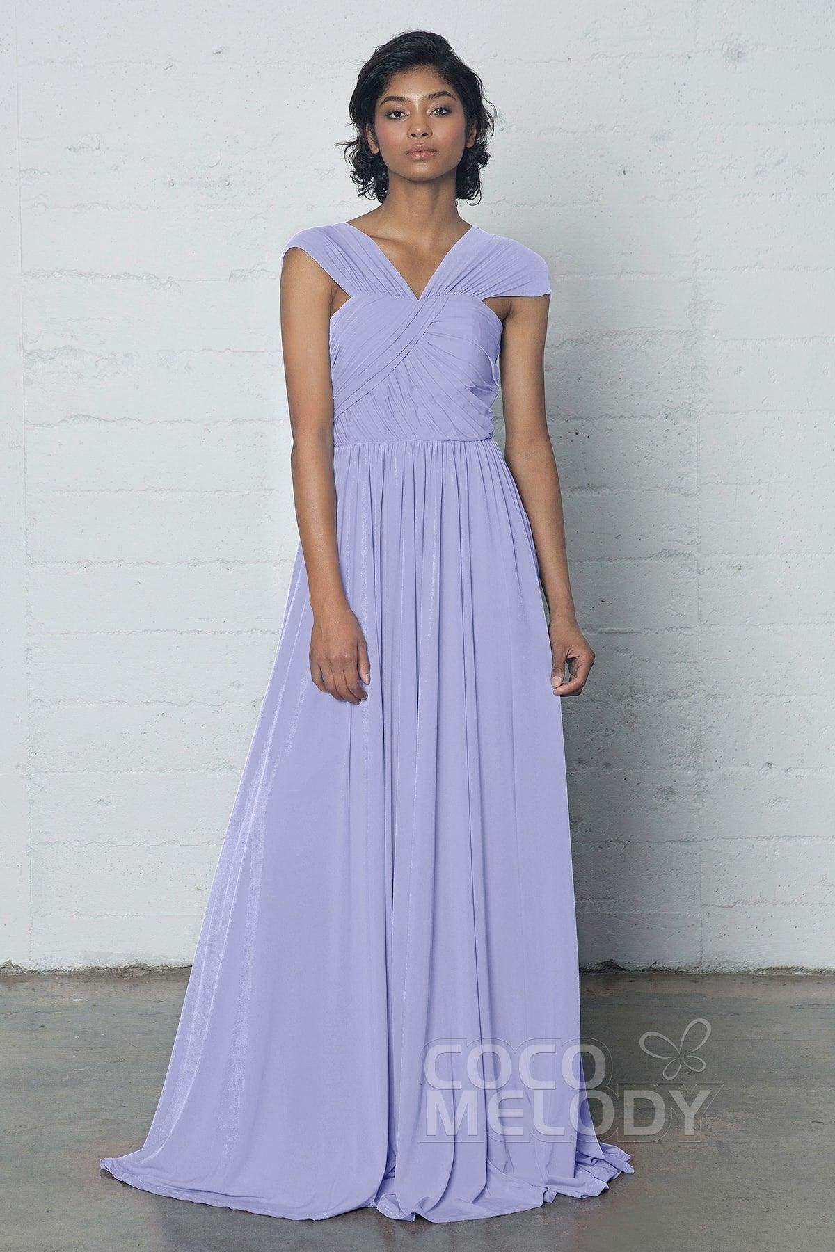 Sheath-Column Floor Length Knitted Fabric Dress COZF17017