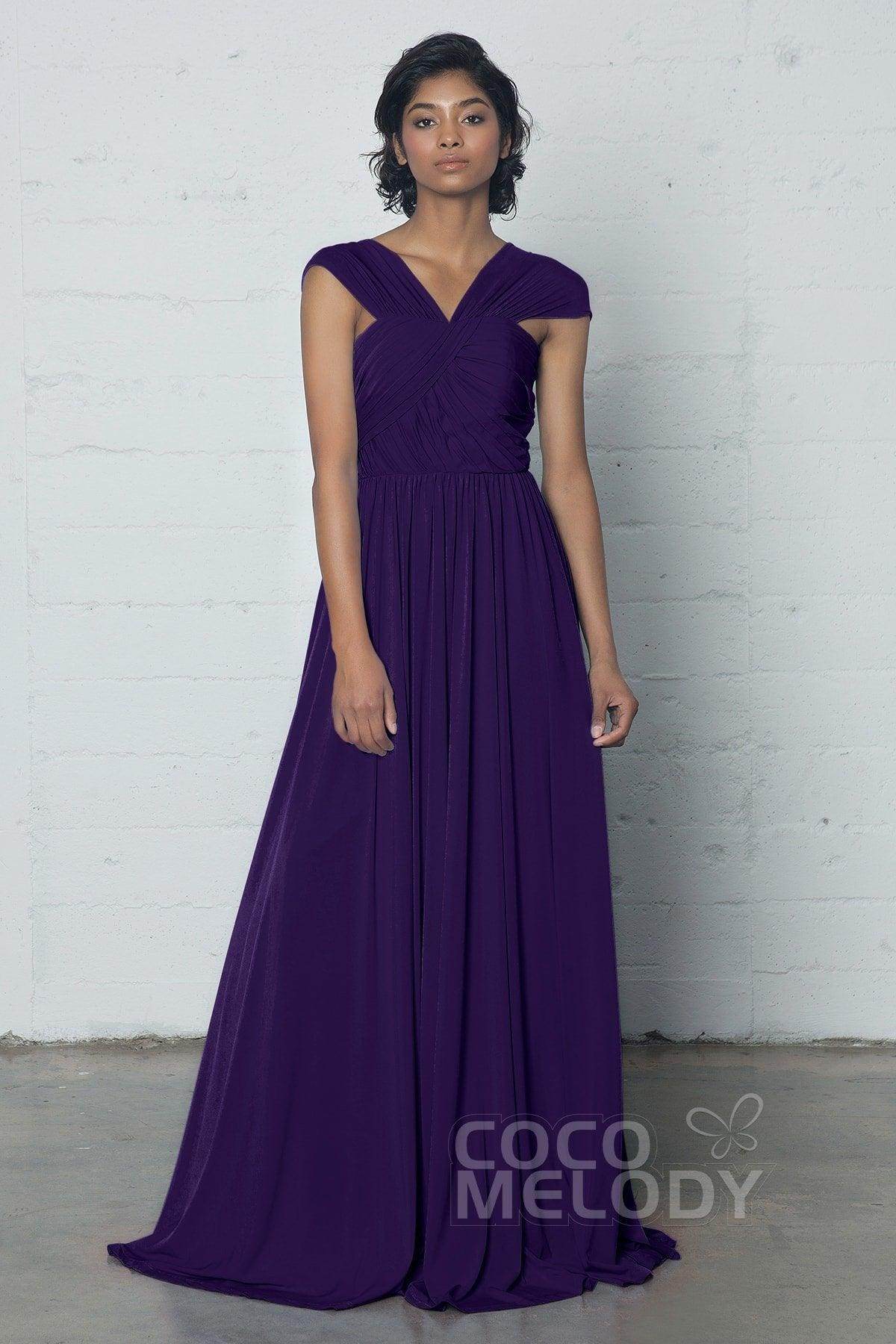 Sheath-Column Floor Length Knitted Fabric Dress COZF17017