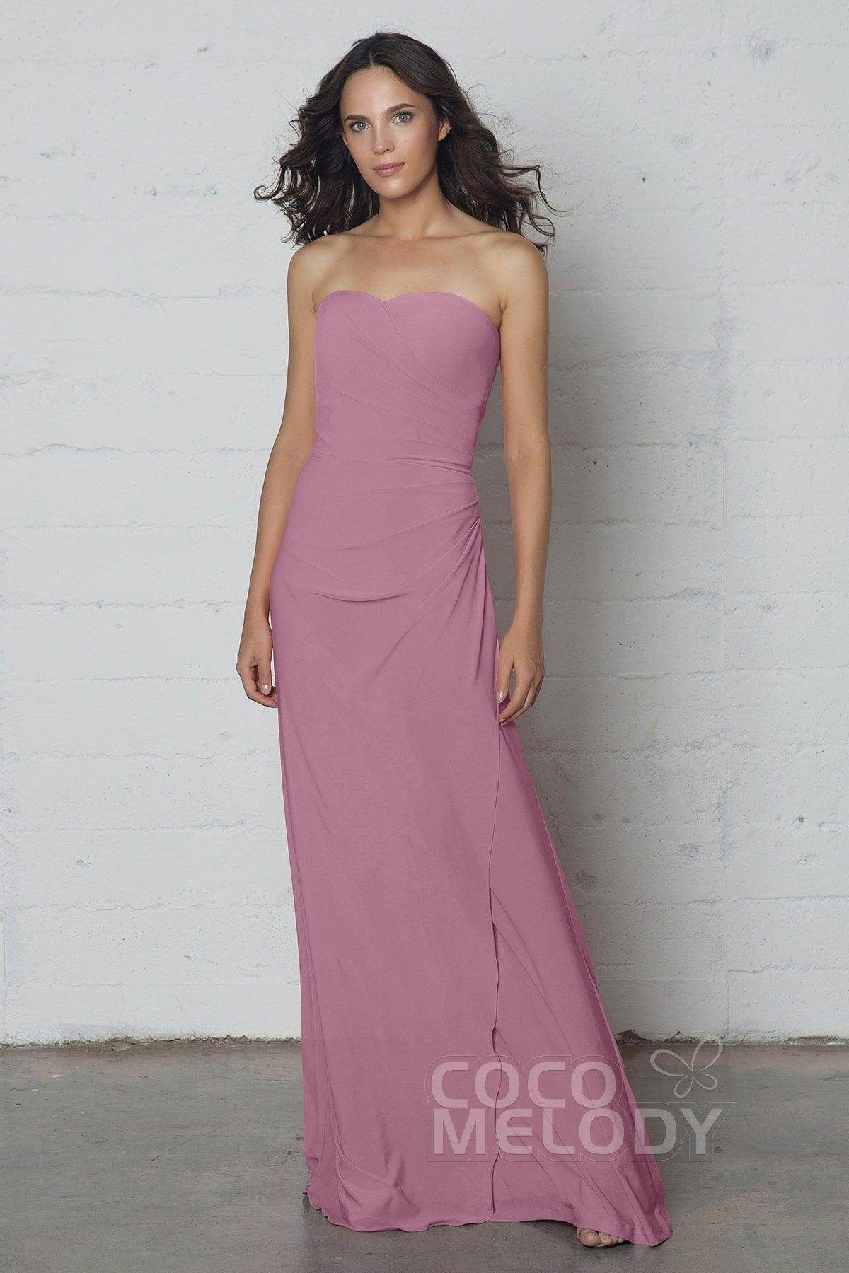 Sheath-Column Floor Length Knitted Fabric Dress COZF17018