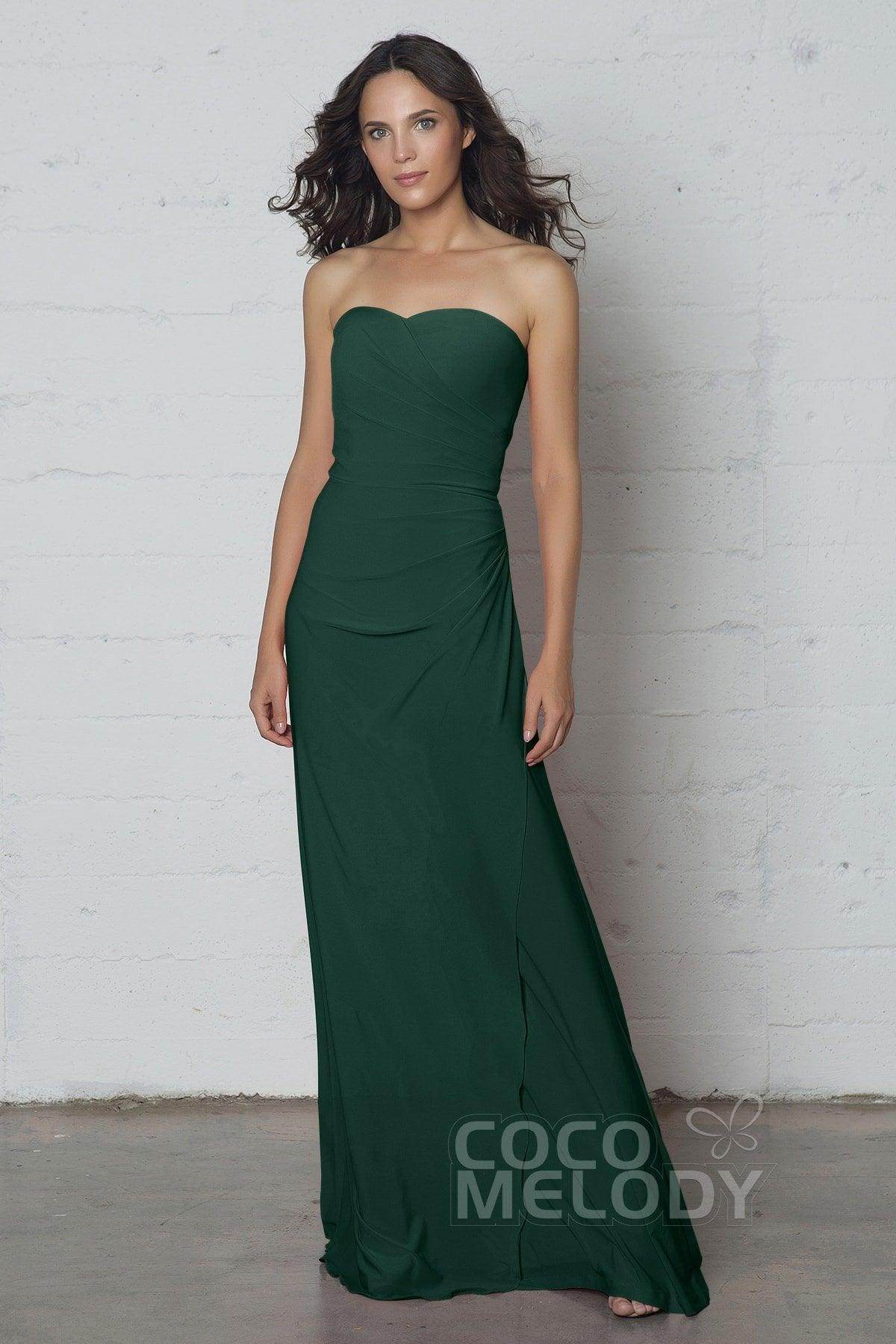 Sheath-Column Floor Length Knitted Fabric Dress COZF17018