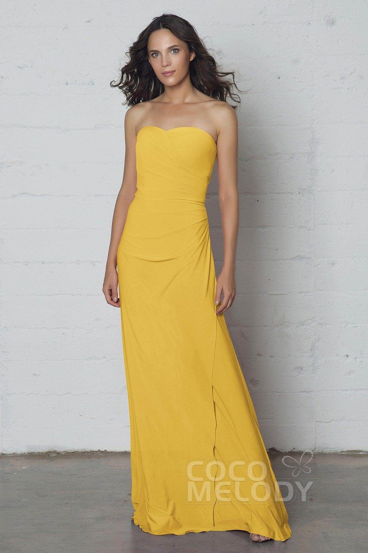 Sheath-Column Floor Length Knitted Fabric Dress COZF17018
