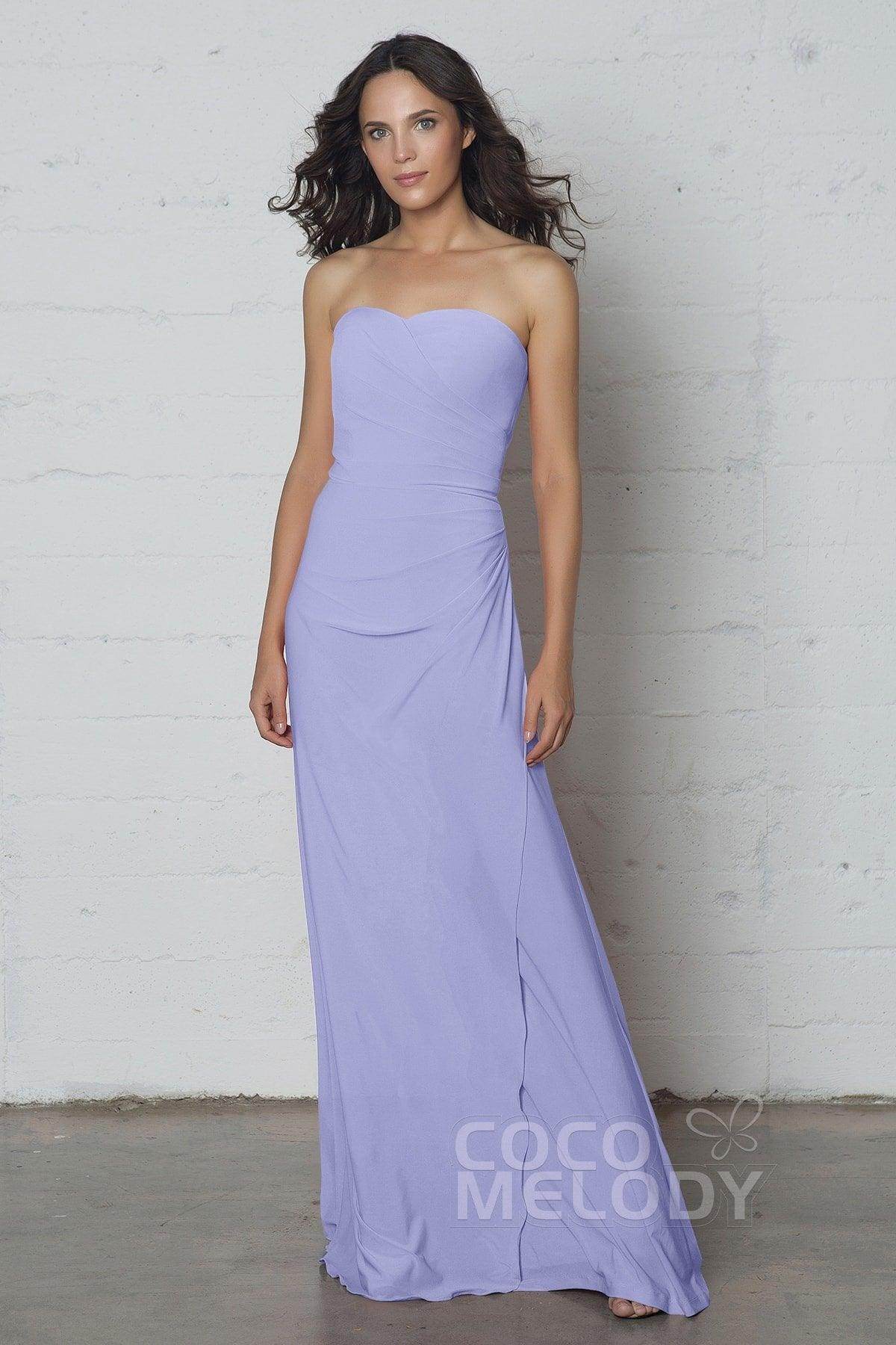 Sheath-Column Floor Length Knitted Fabric Dress COZF17018