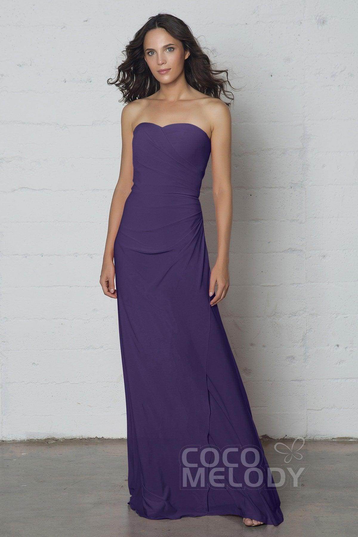 Sheath-Column Floor Length Knitted Fabric Dress COZF17018