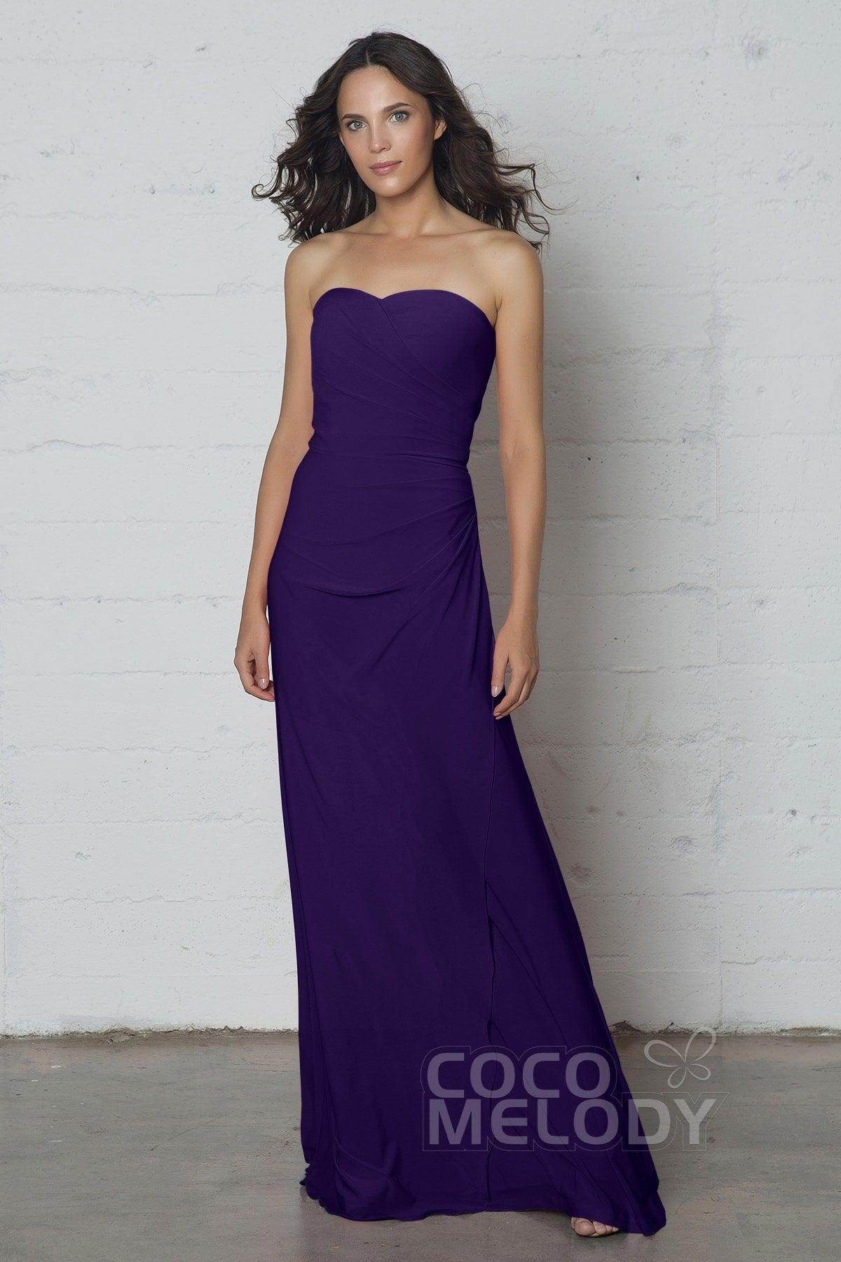 Sheath-Column Floor Length Knitted Fabric Dress COZF17018