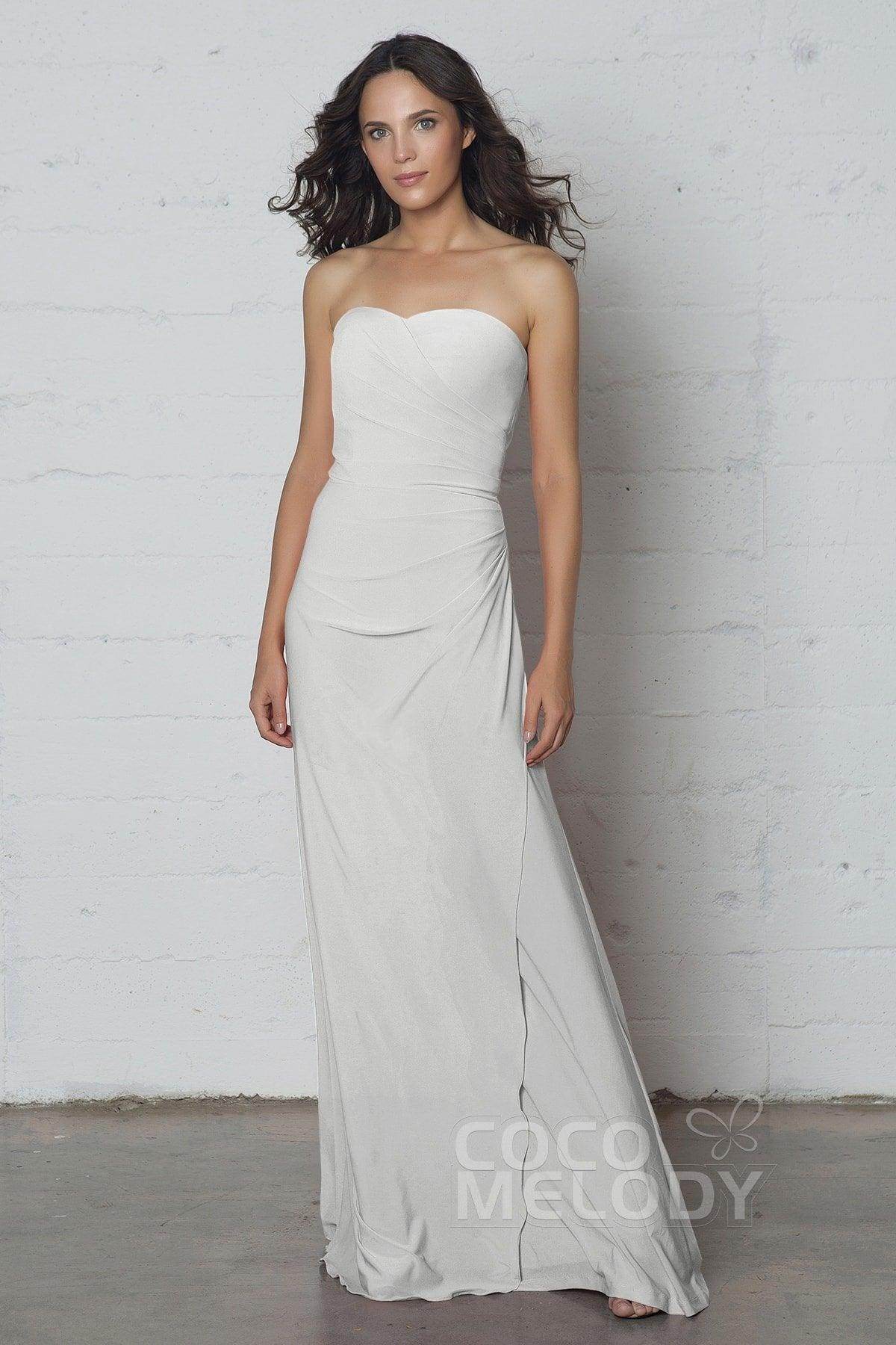 Sheath-Column Floor Length Knitted Fabric Dress COZF17018