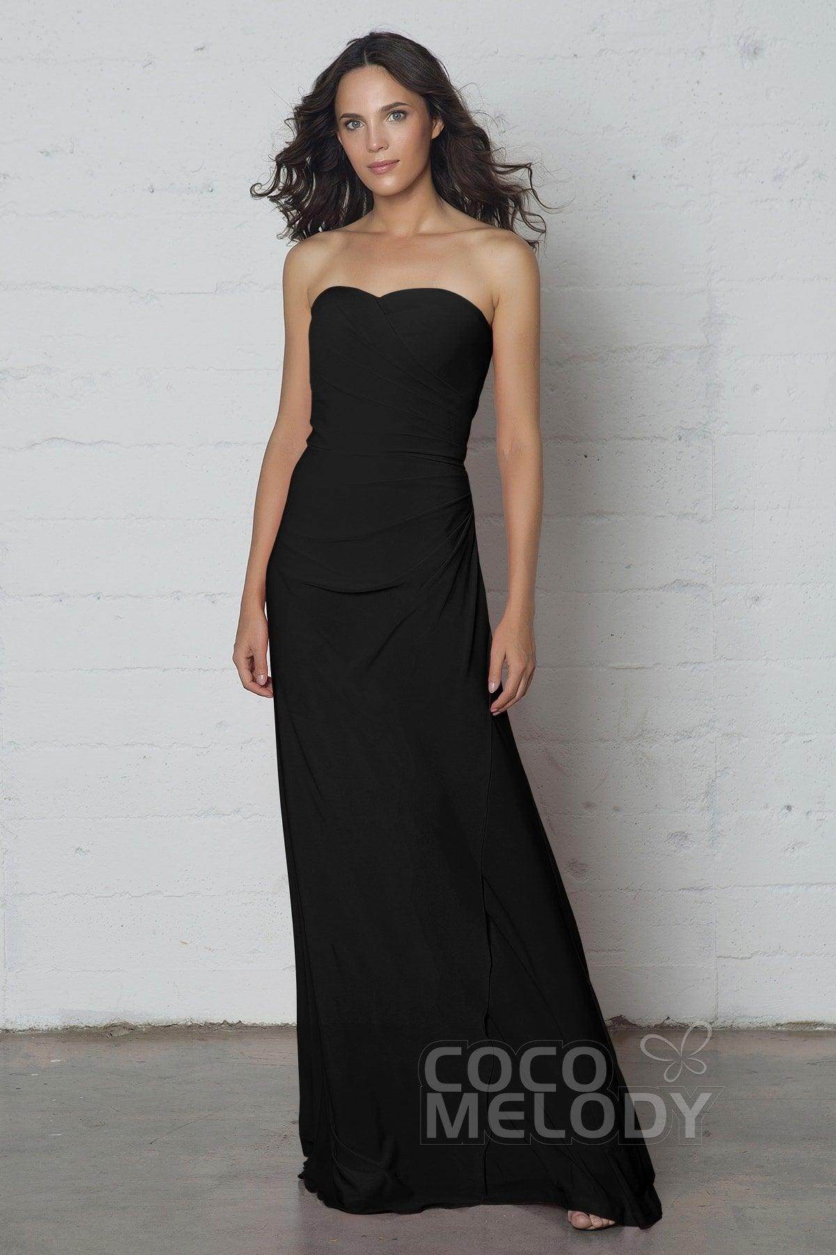 Sheath-Column Floor Length Knitted Fabric Dress COZF17018