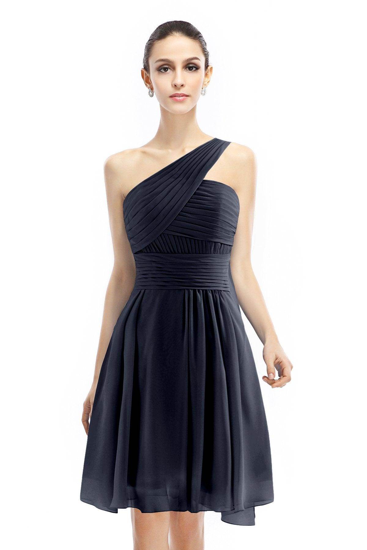 A-Line Knee Length Chiffon Bridesmaid Dress COZK1401C