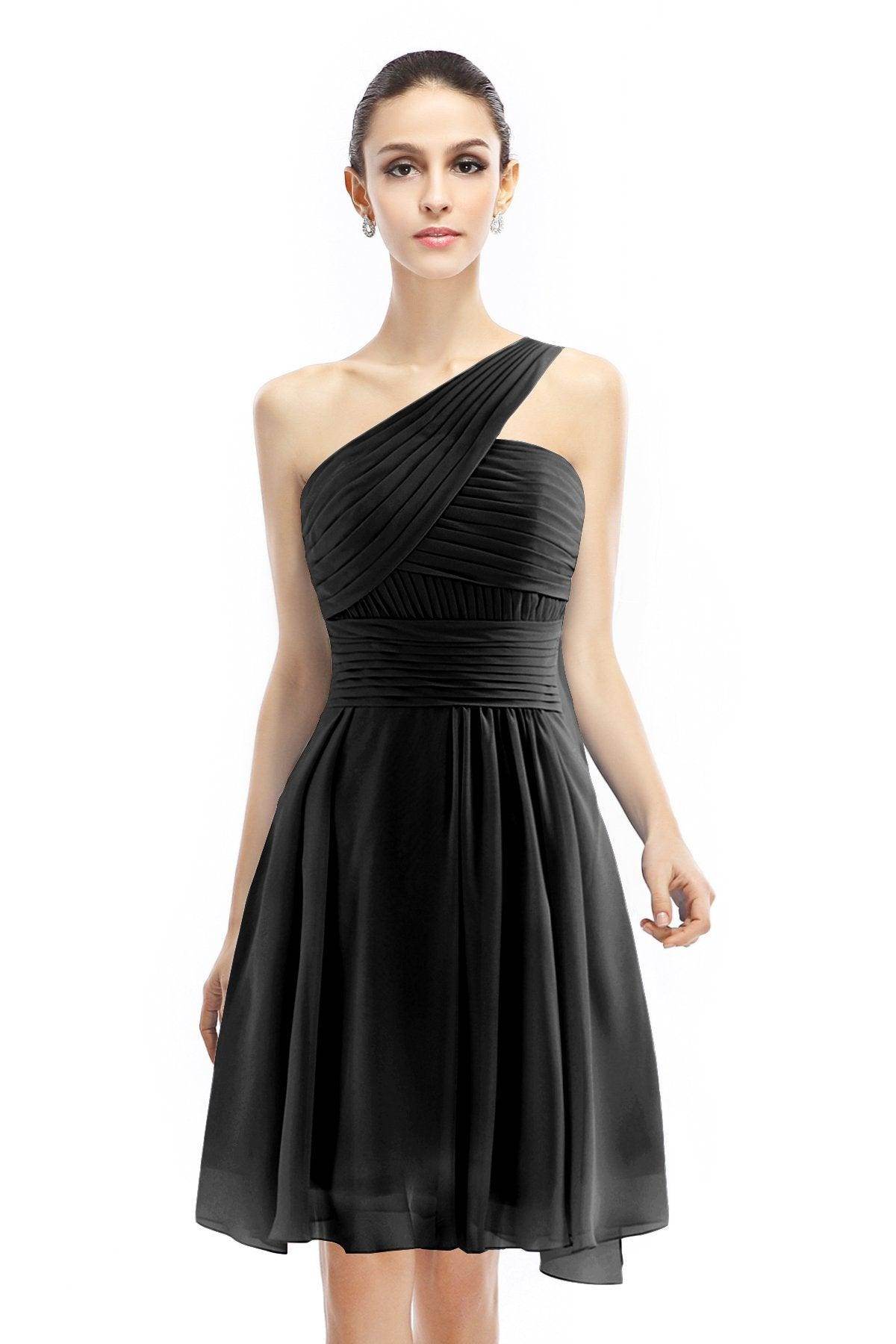 A-Line Knee Length Chiffon Bridesmaid Dress COZK1401C