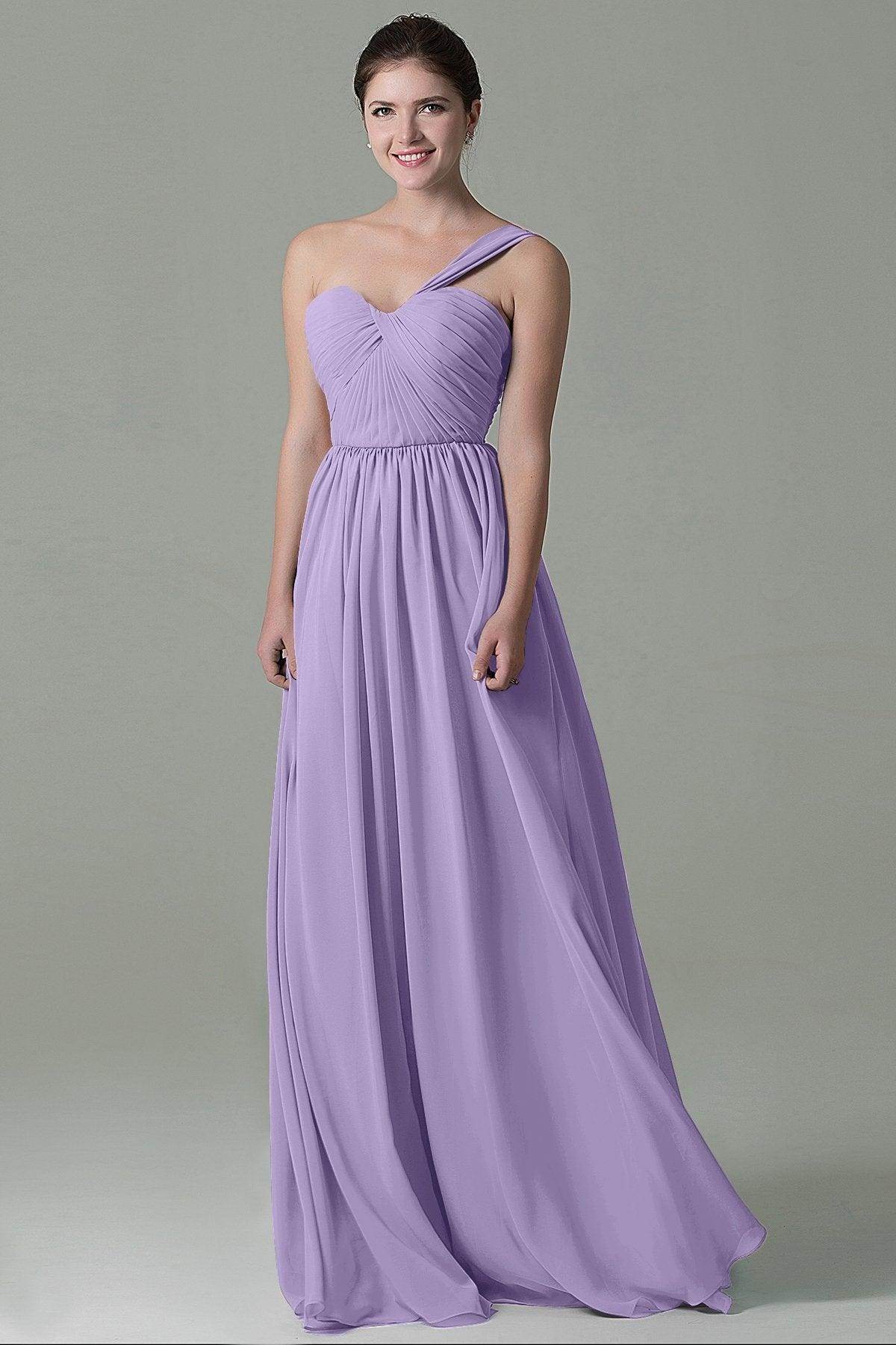 Sheath Floor Length Chiffon Bridesmaid Dress COZK15009