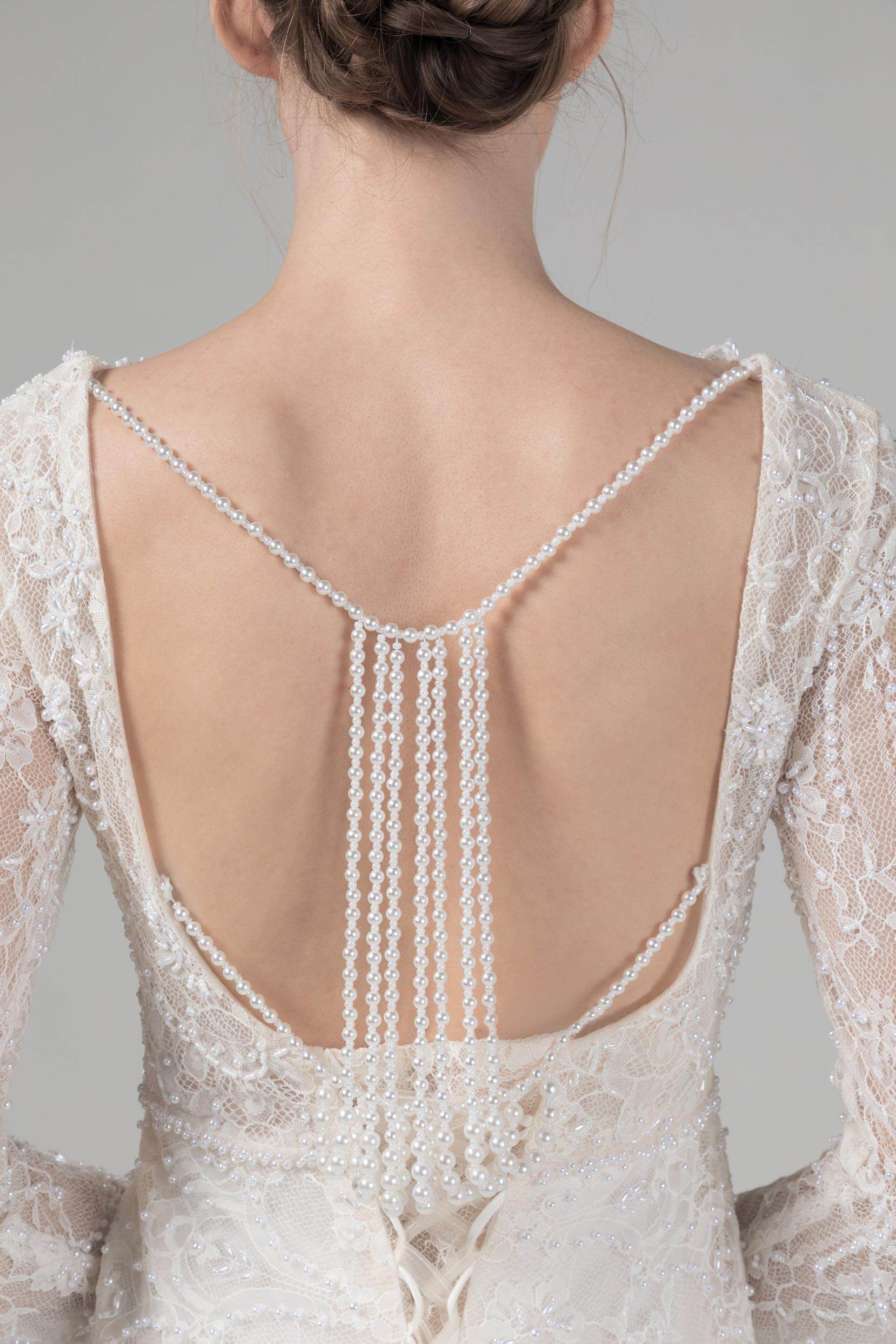 Mermaid Court Train Lace Wedding Dress CW2579
