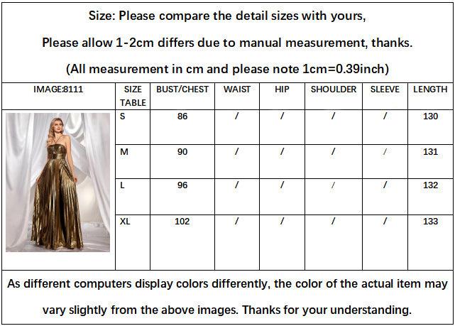 A-Line Floor Length Bronzing Fabric Wedding Guest Dress 860524354429