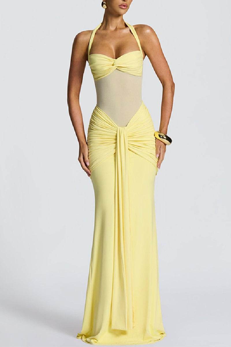 Trumpet-Mermaid Maxi Polyester Semi-Formal Dresses 949331507745