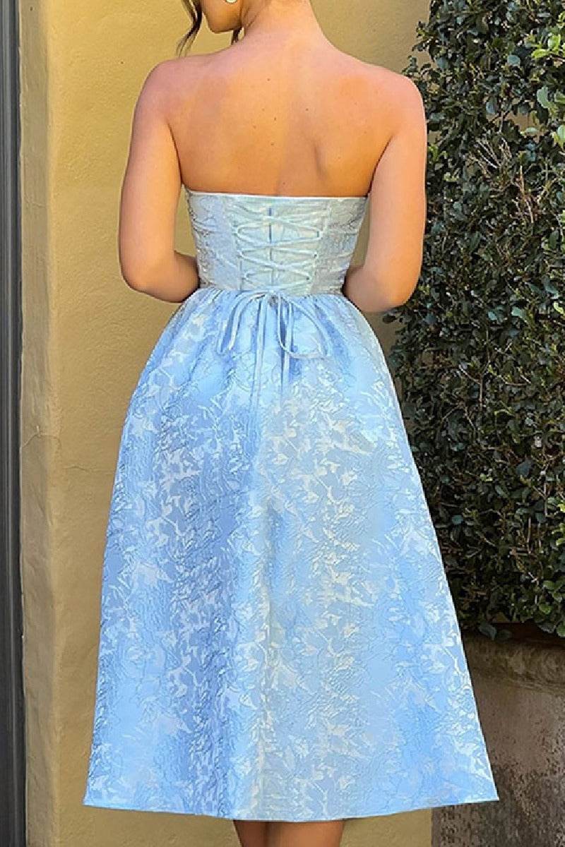 A-Line Midi Jacquard Dress 885712252250