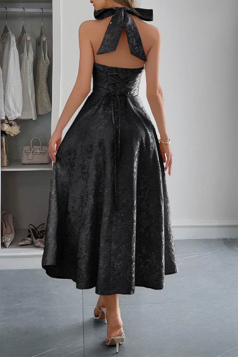A-Line Midi Jacquard Casual Dresses 926130593341