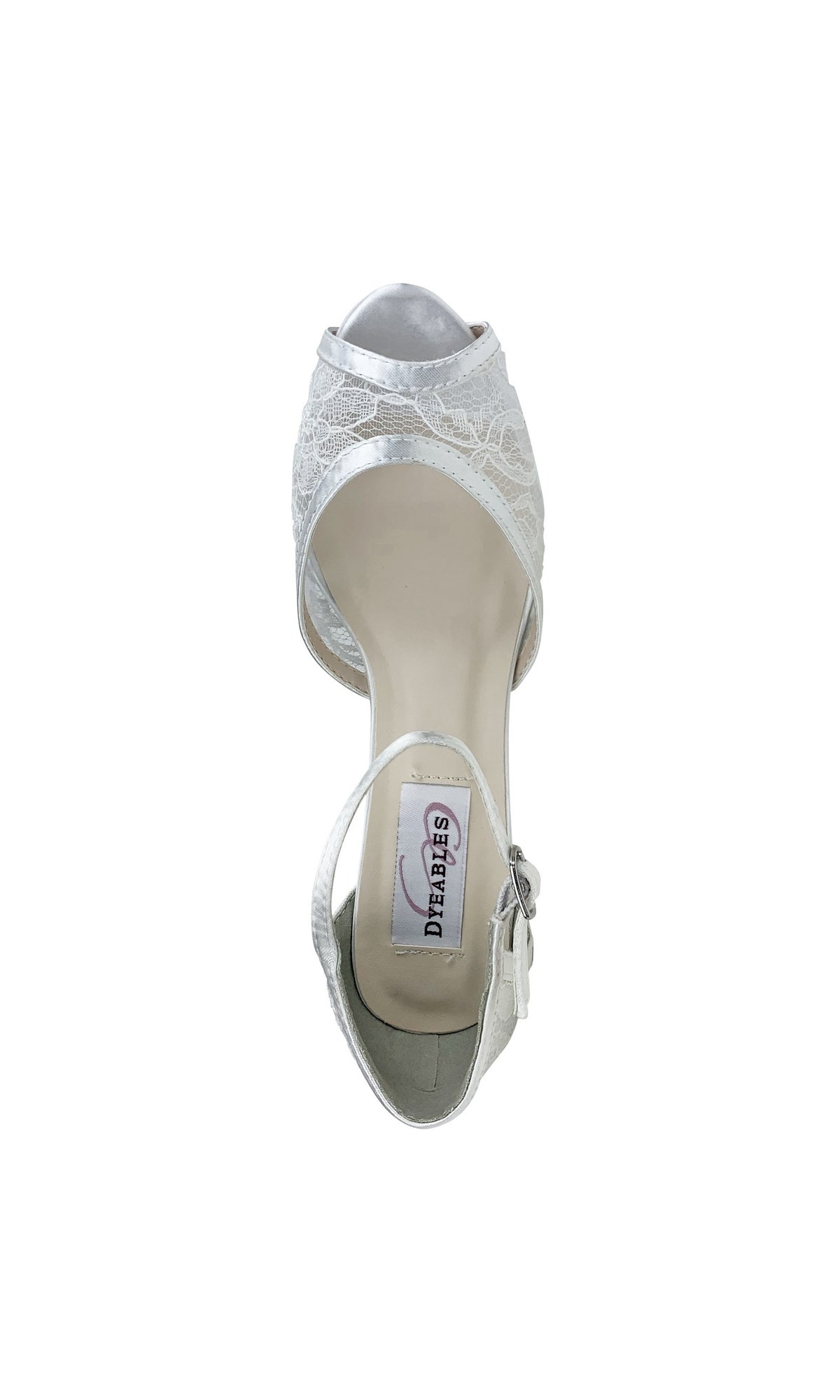 3.5 in Lace White Prom Shoes 46115
