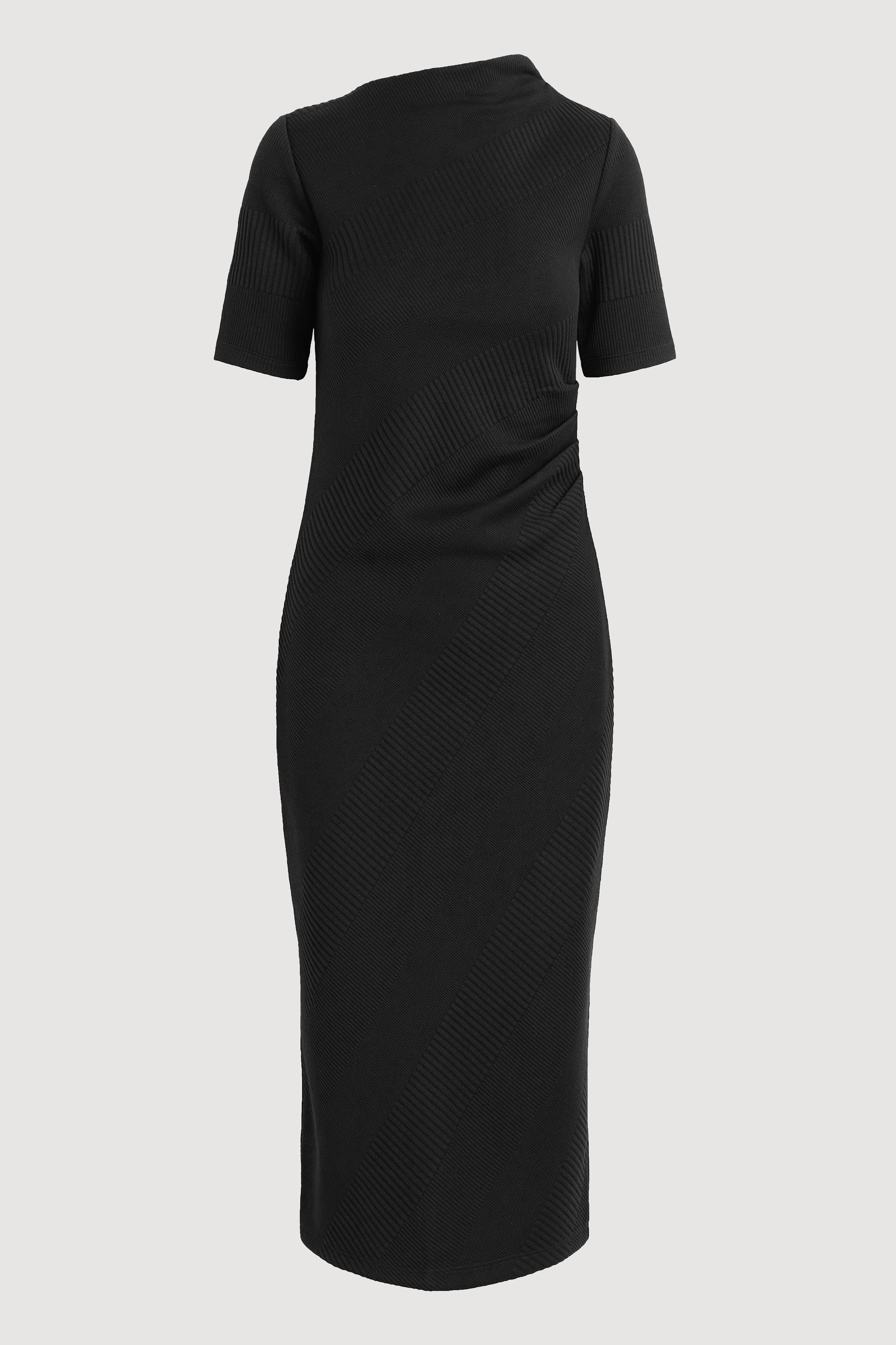 Evie Ribbed-Knit Jersey Dress (Petite)