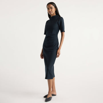 Evie Ribbed-Knit Jersey Dress