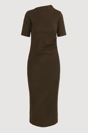 Evie Ribbed-Knit Jersey Dress (Petite)
