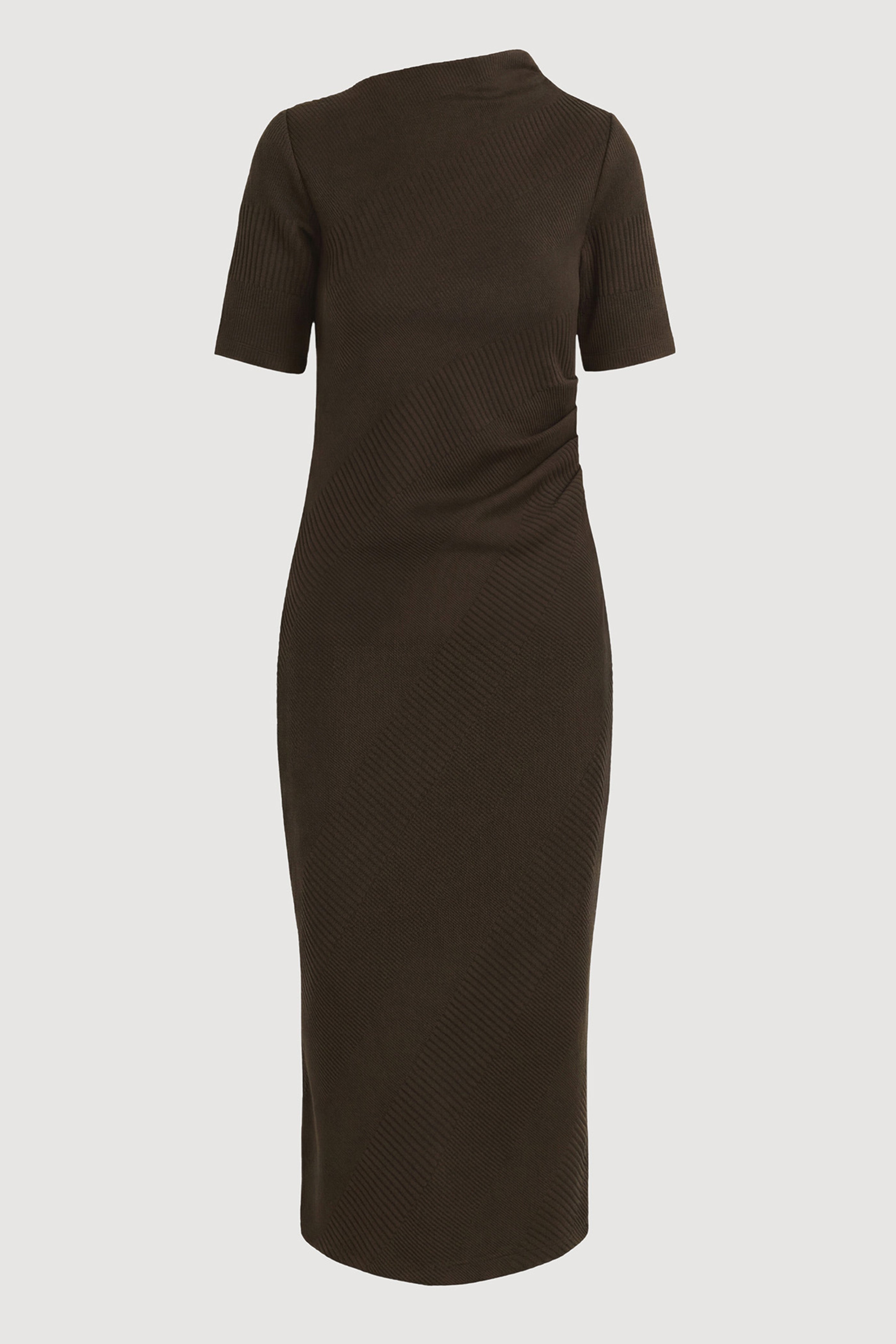 Evie Ribbed-Knit Jersey Dress