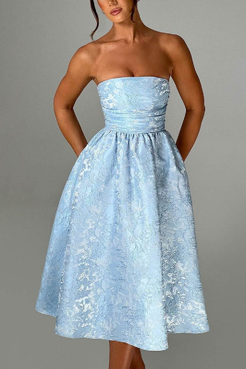 A-Line Midi Jacquard Dress 885712252250