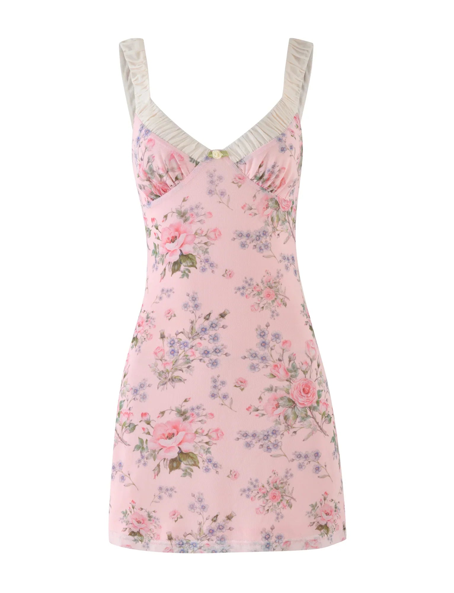 AMARAN MINI DRESS - PINK : FLORAL : WILD FLOWER