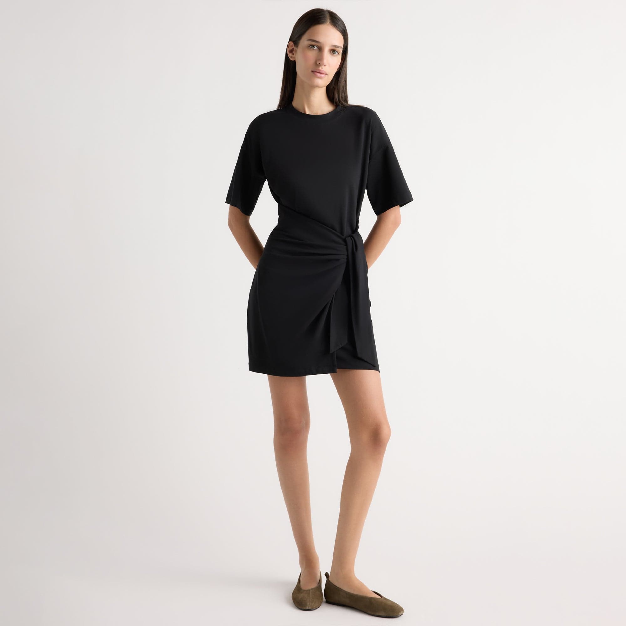 Fallon Organic Cotton T-Shirt Wrap Dress