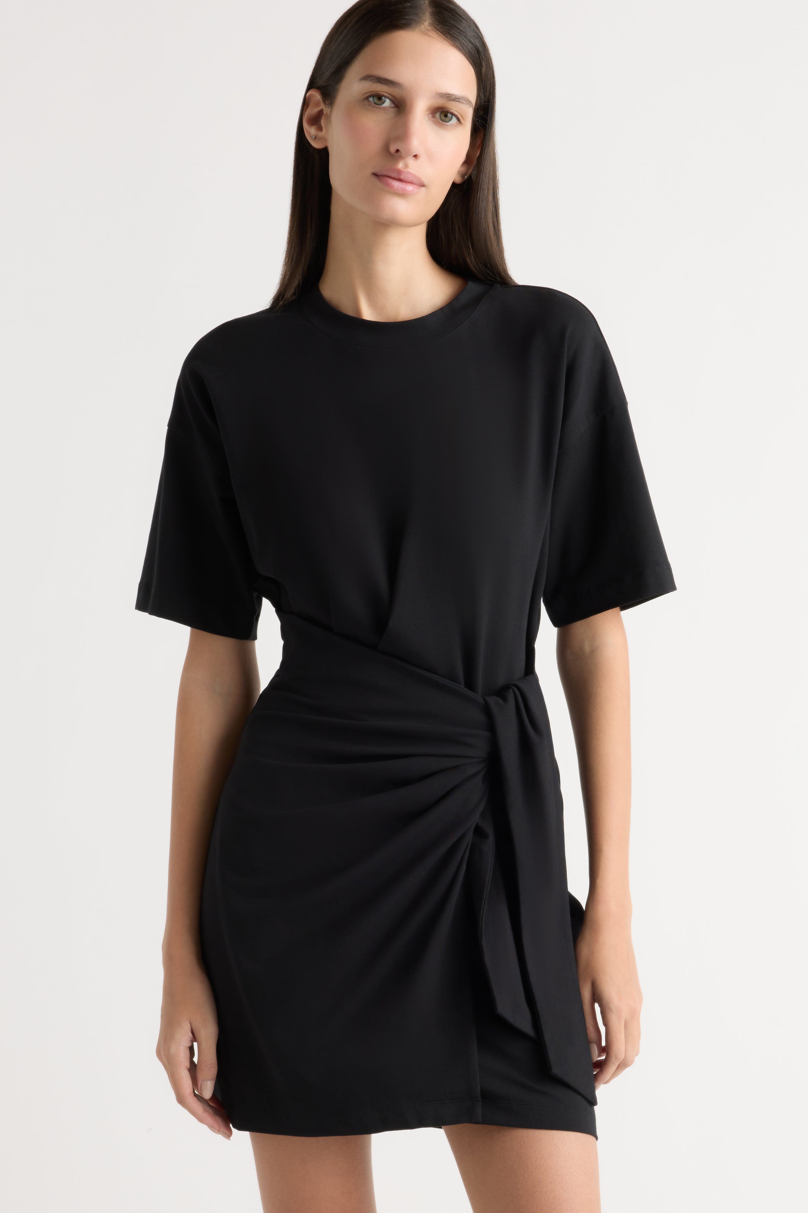 Fallon Organic Cotton T-Shirt Wrap Dress