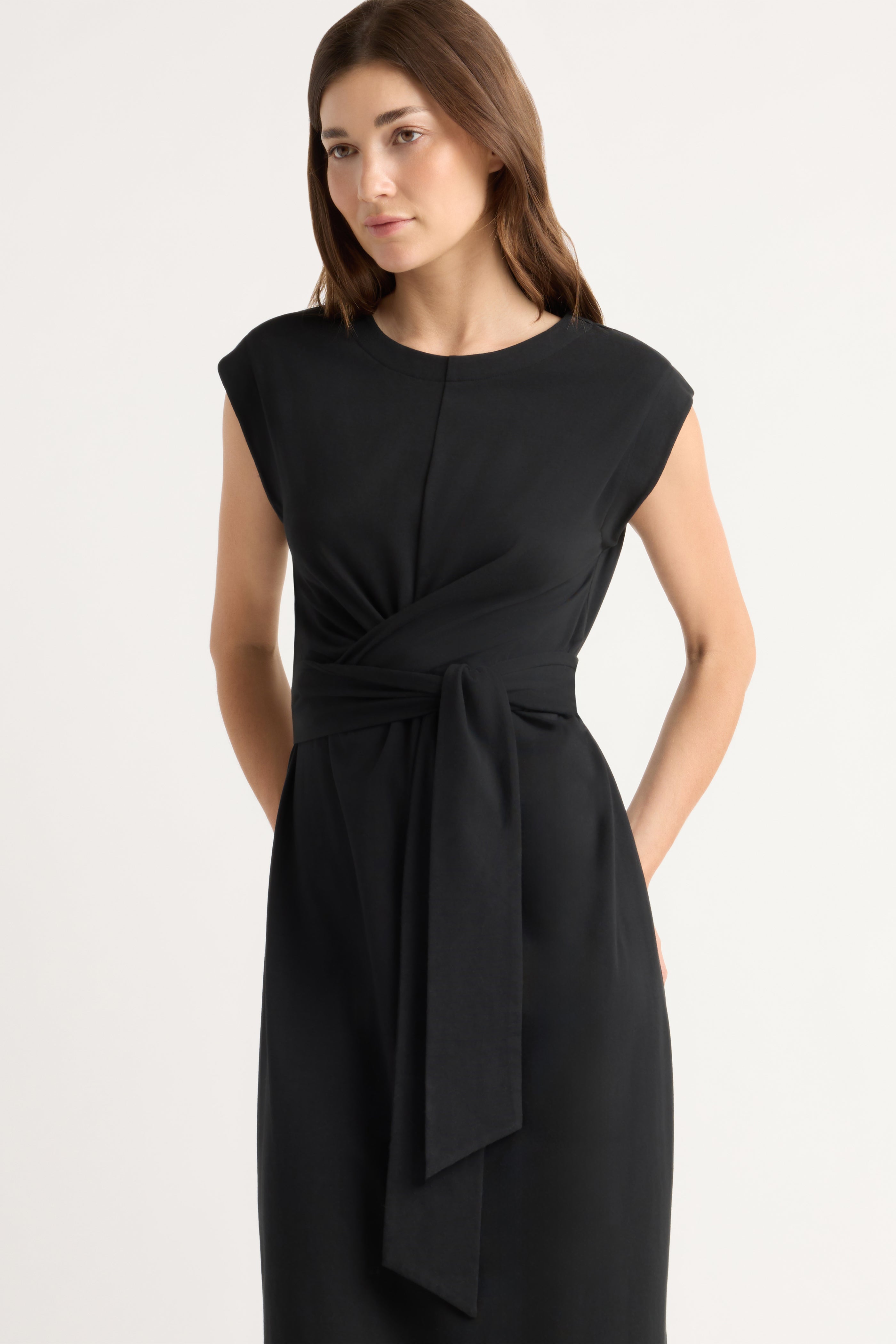 Fei Tie-Front Organic Cotton Dress