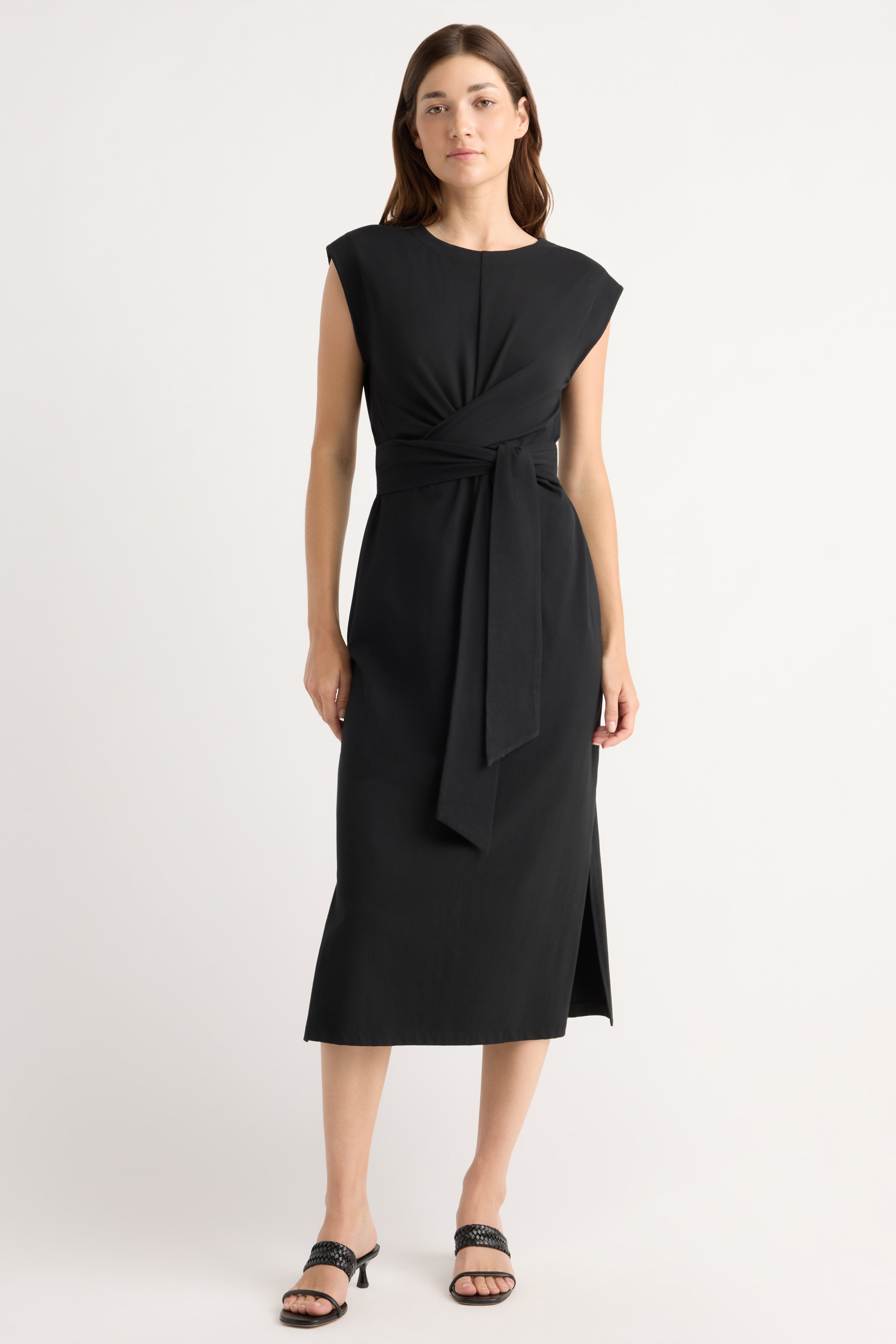 Fei Tie-Front Organic Cotton Dress