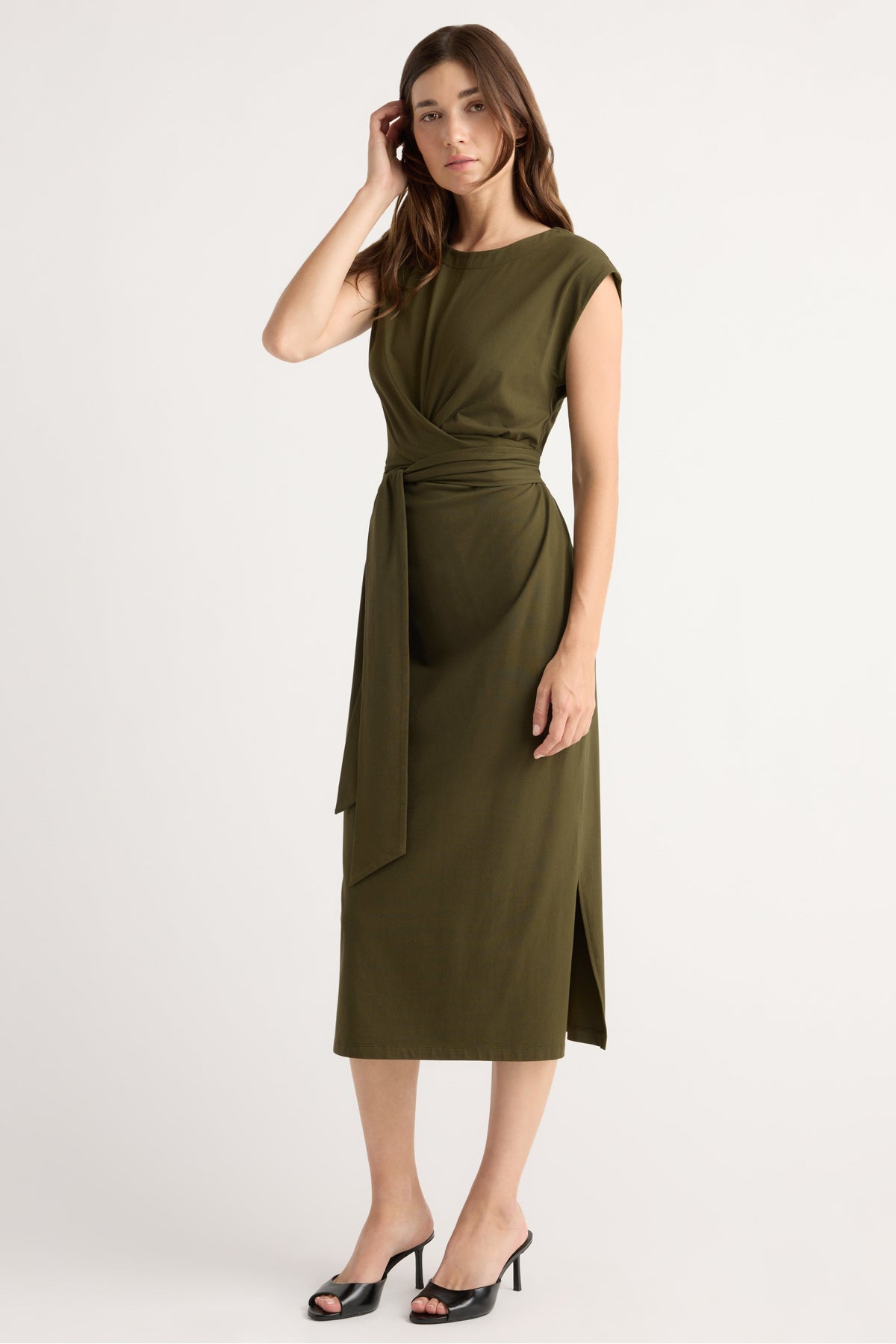 Fei Tie-Front Organic Cotton Dress
