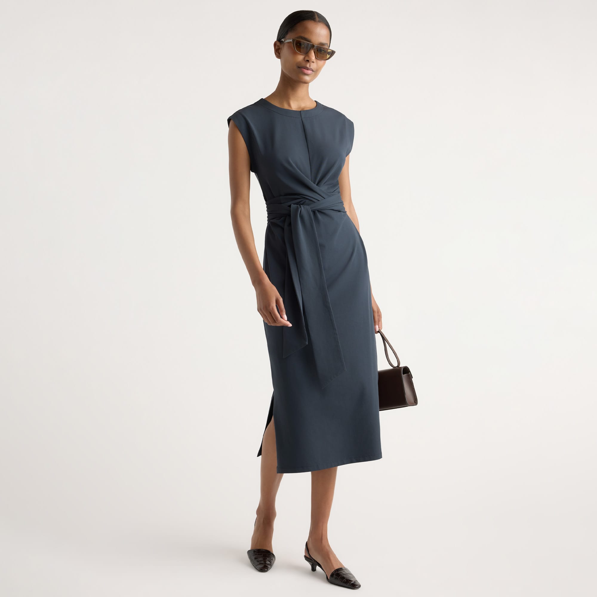 Fei Tie-Front Organic Cotton Dress